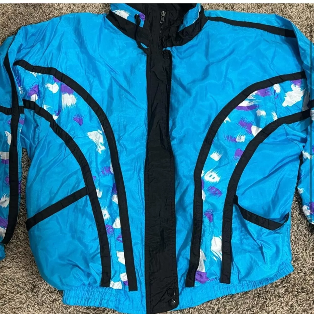 Vintage Sweatshirts Vintage Windbreaker Blue