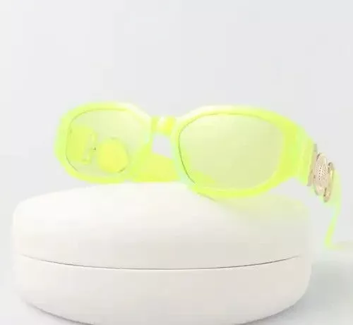 Electric Visual Sunglasses Electric Visual × Vintage Square Irregular Vintage Sunglasses Yellow Streetwear