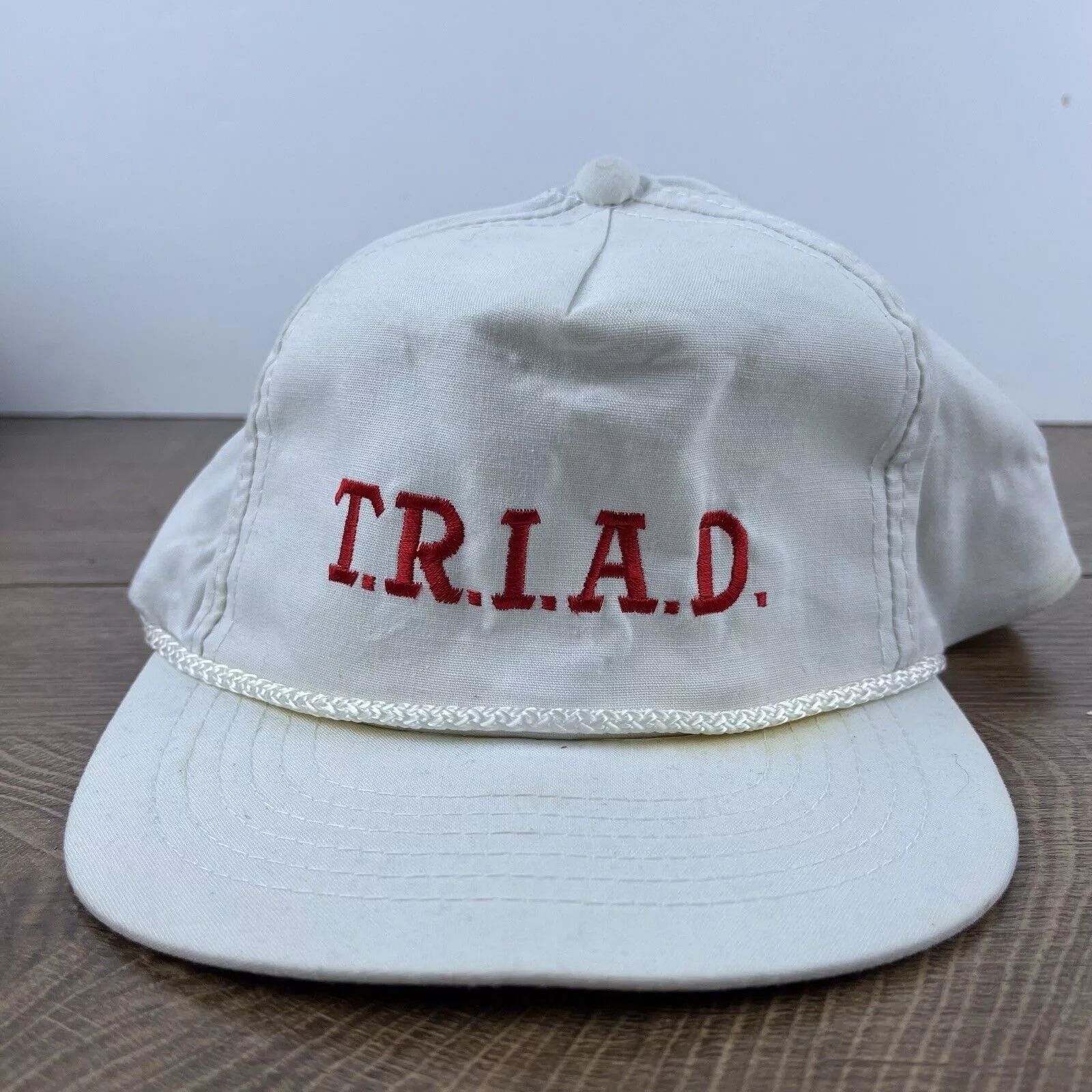 Other Hats Other TRIAD Hat Triad Snapback Hat White Hat Adjustable White Adul