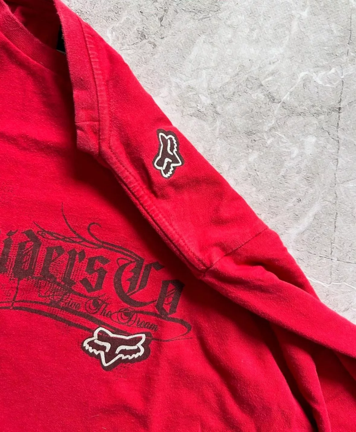 Fox Racing Long Sleeve T Shirts Vintage Longsleev Fox Racing Red