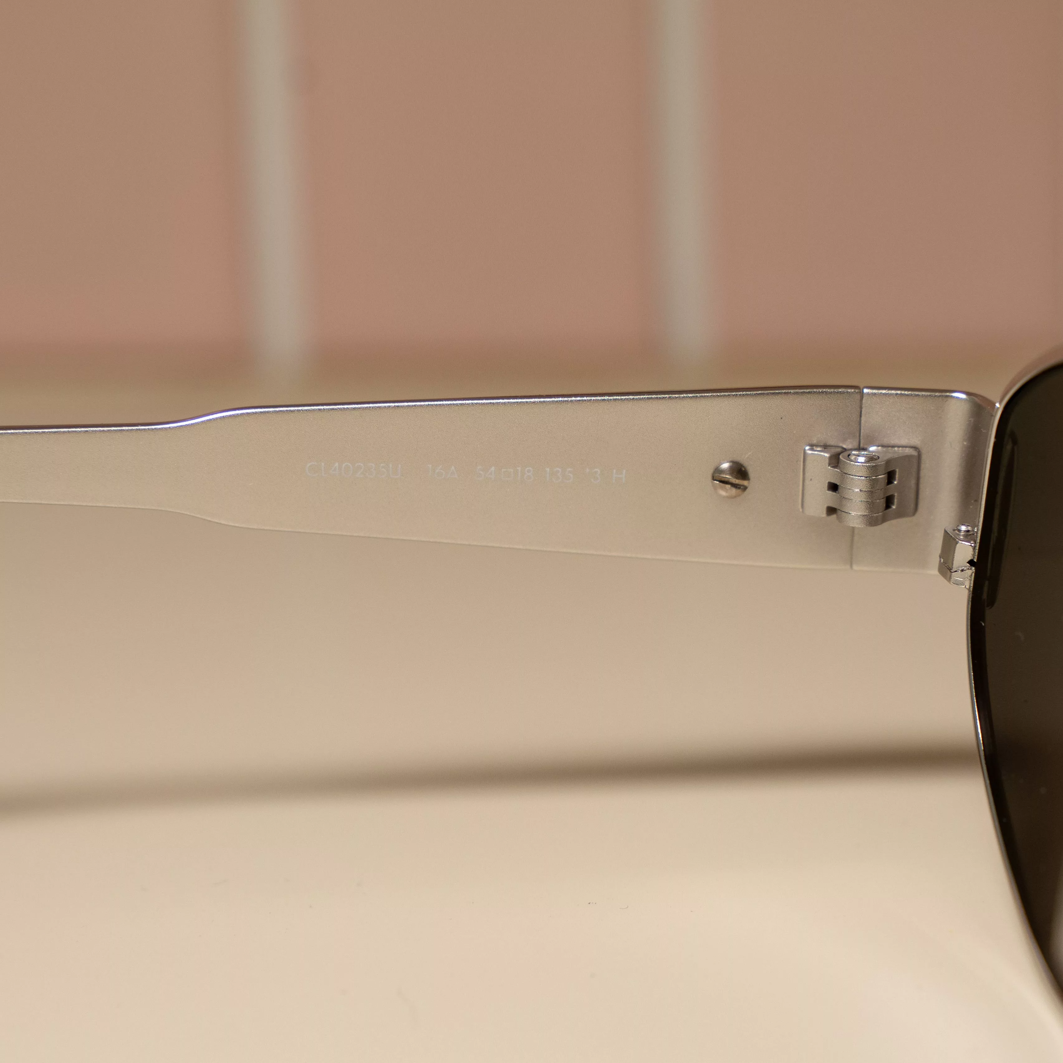 Celine Glasses CELINE Triomphe Metal SILVER