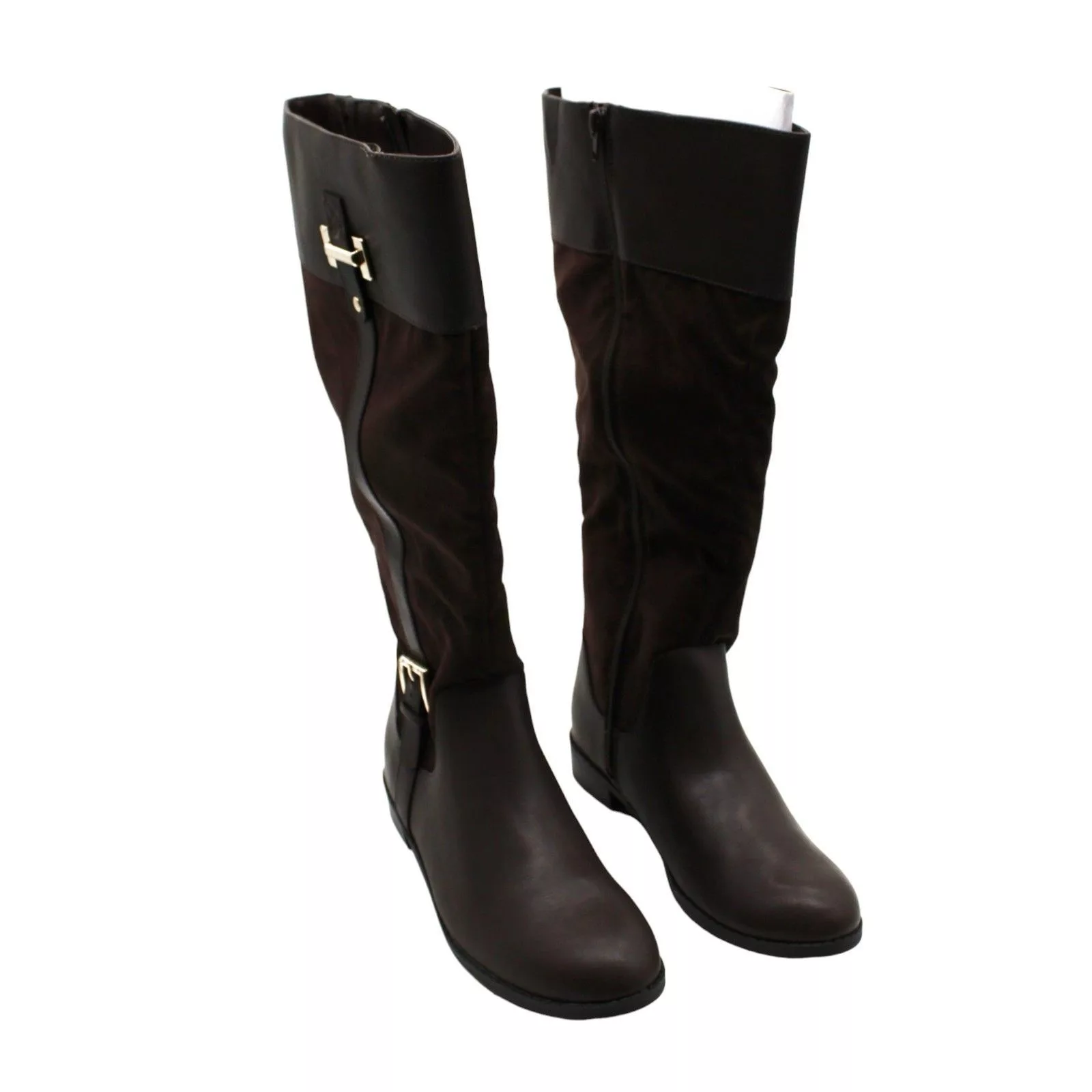 Other Boots Other Karen Scott Womens Brown Wide Calf Deliee2 Round Toe Block H