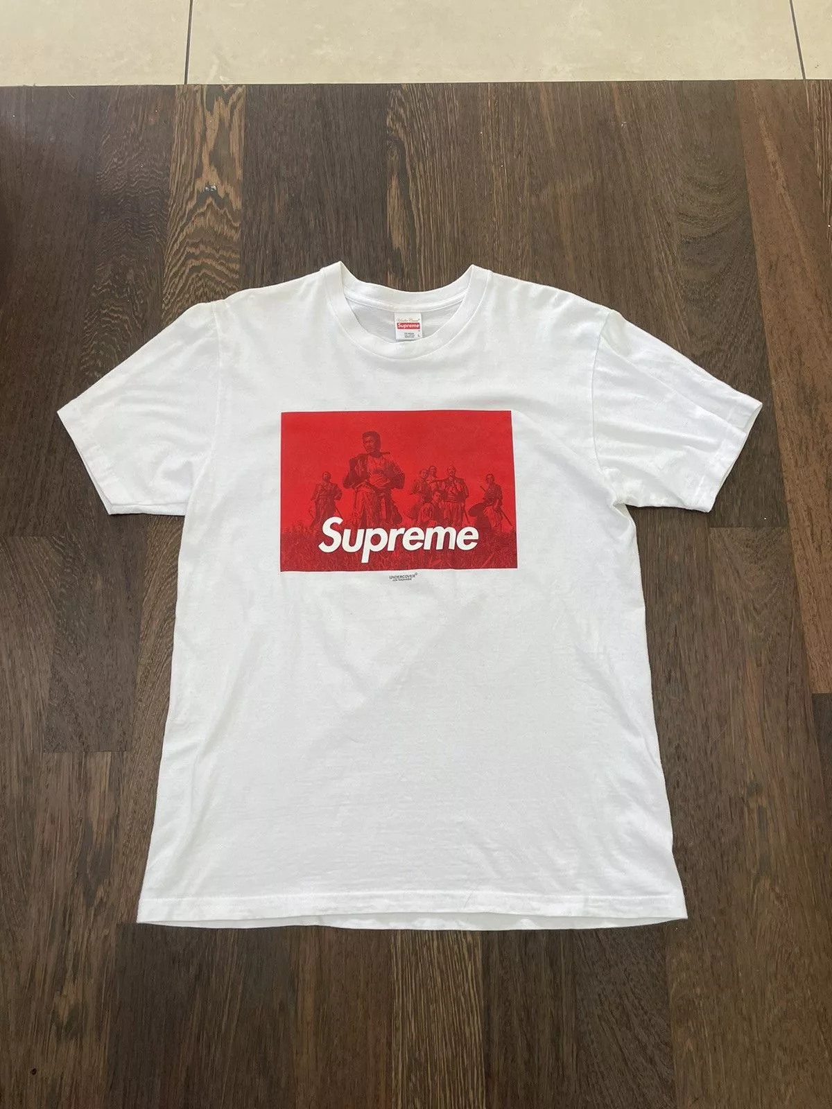 Supreme Short Sleeve T Shirts Supreme Seven Samurai Tee White