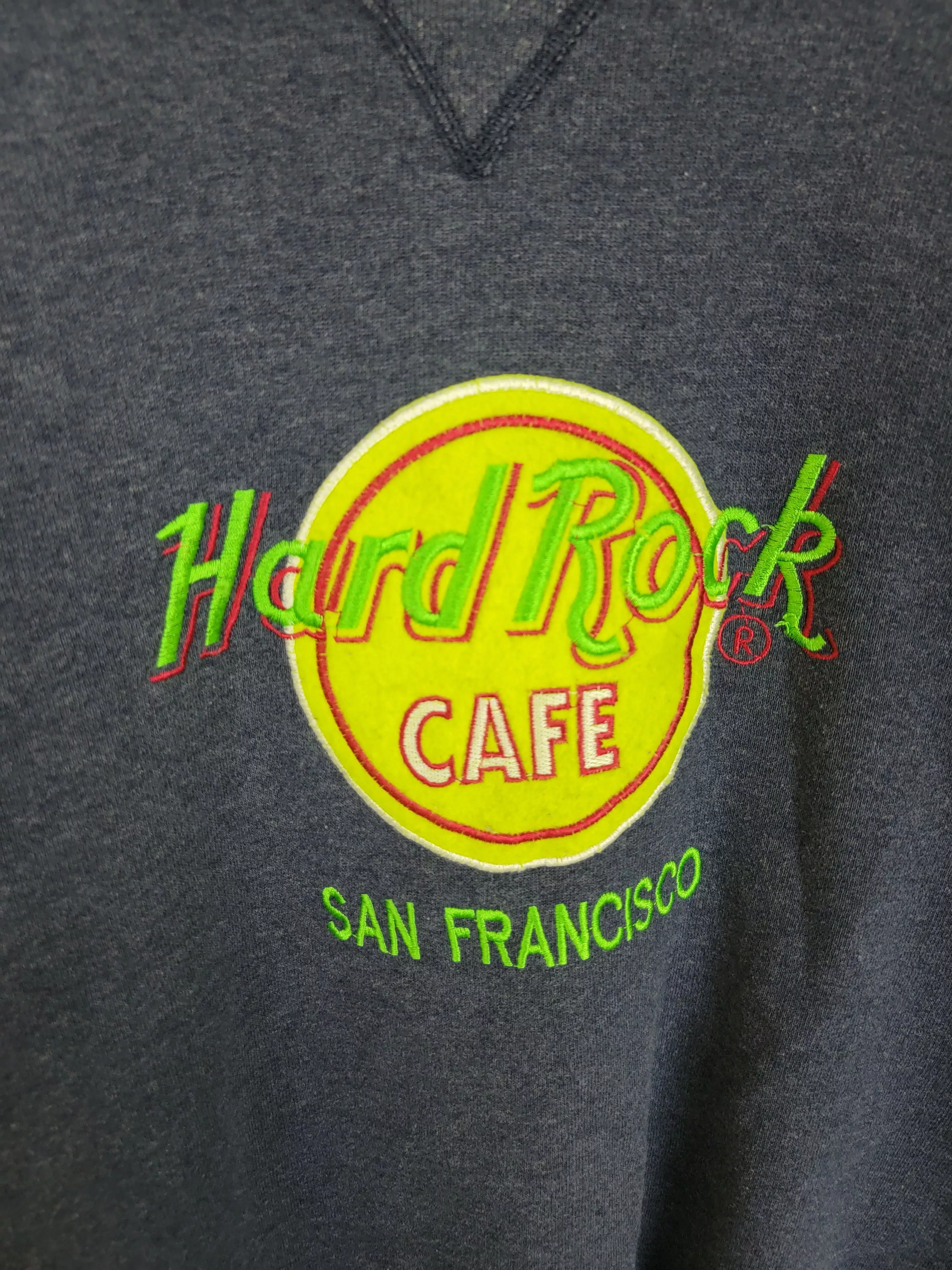 Hard Rock Cafe Sweatshirts Hoodies Hard Rock Cafe × Vintage Vintage Hard Rock Cafe San Francisco Sweatshirt Gray Streetwear