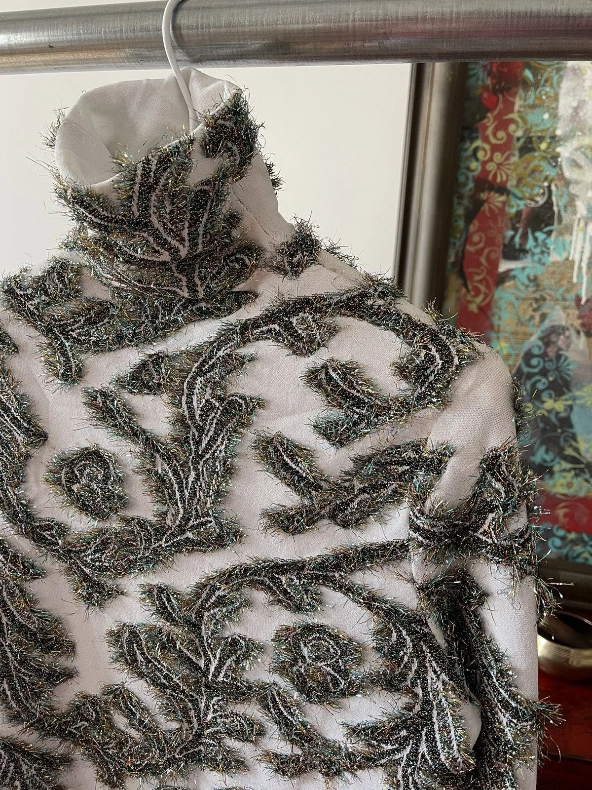 Celine Sweaters Celine Multicoloured Turtleneck White