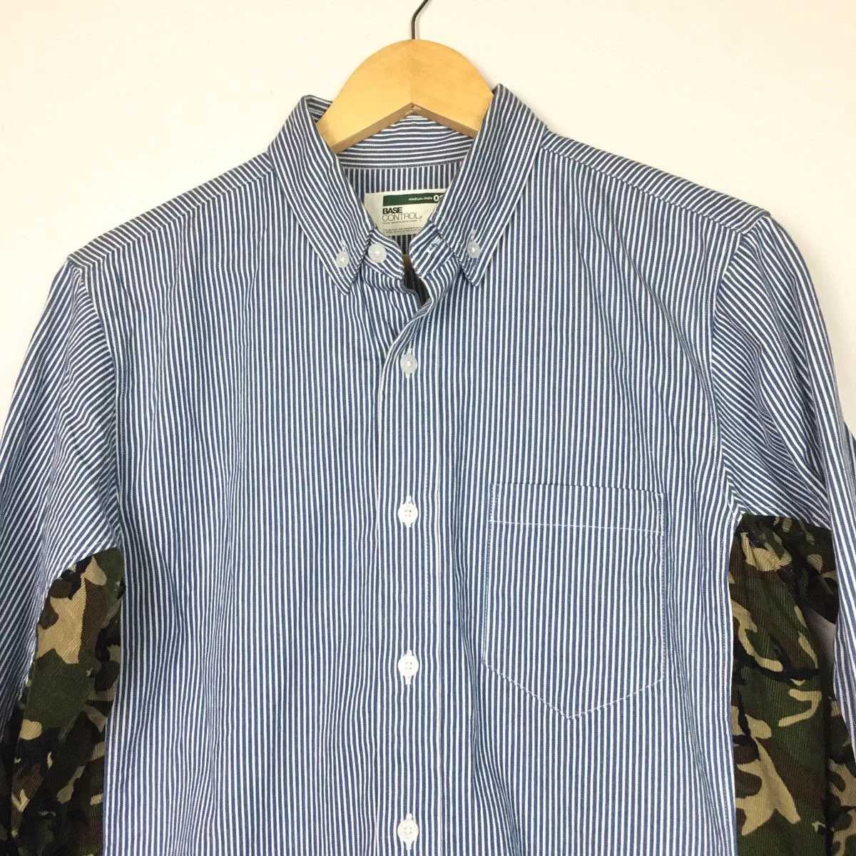 BASE CONTROL Shirts Button Ups Base Control Camo Shirt Blue