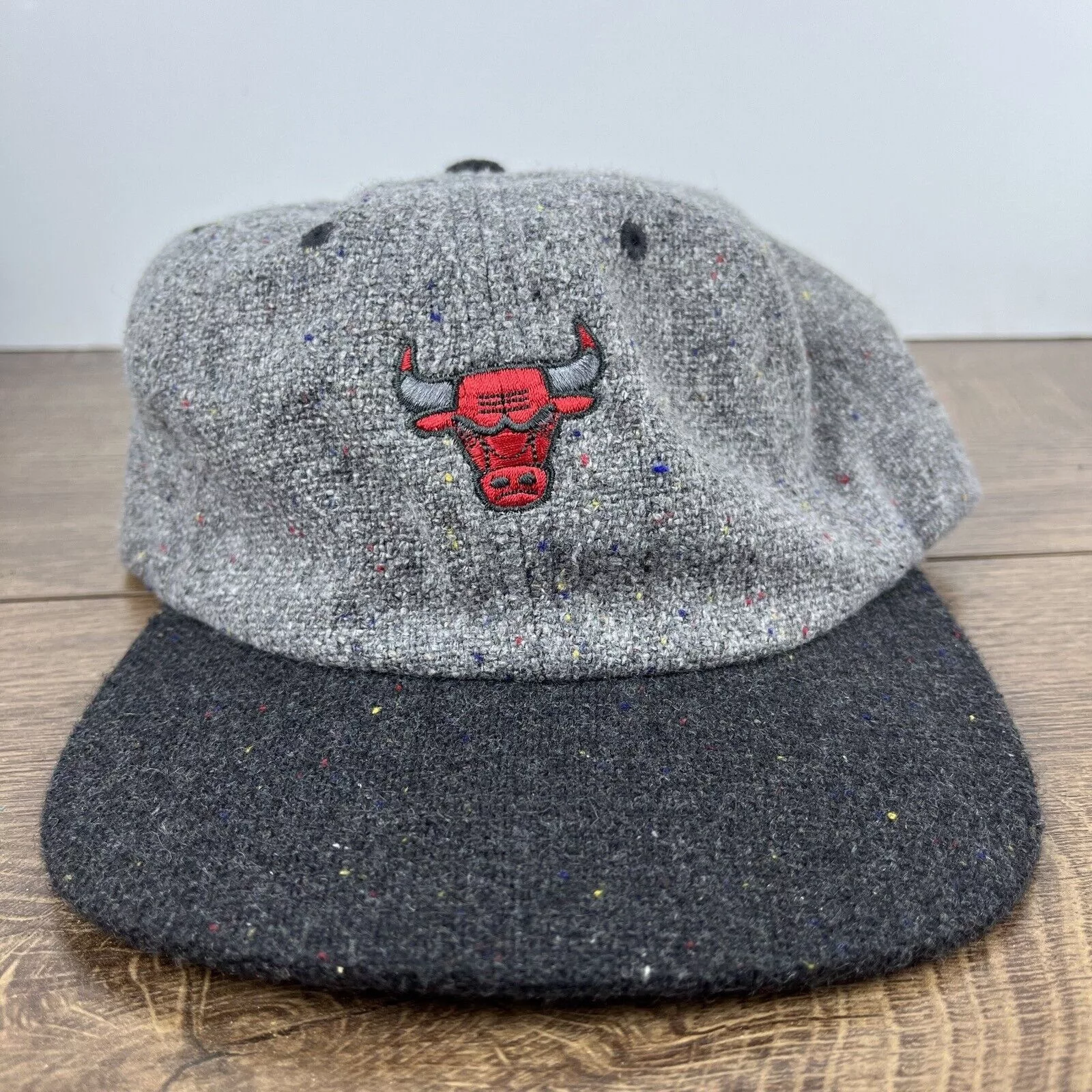 Mitchell & Ness Hats Chicago Bulls Hat Mitchell & Ness Gray Hat Adjustable Adult