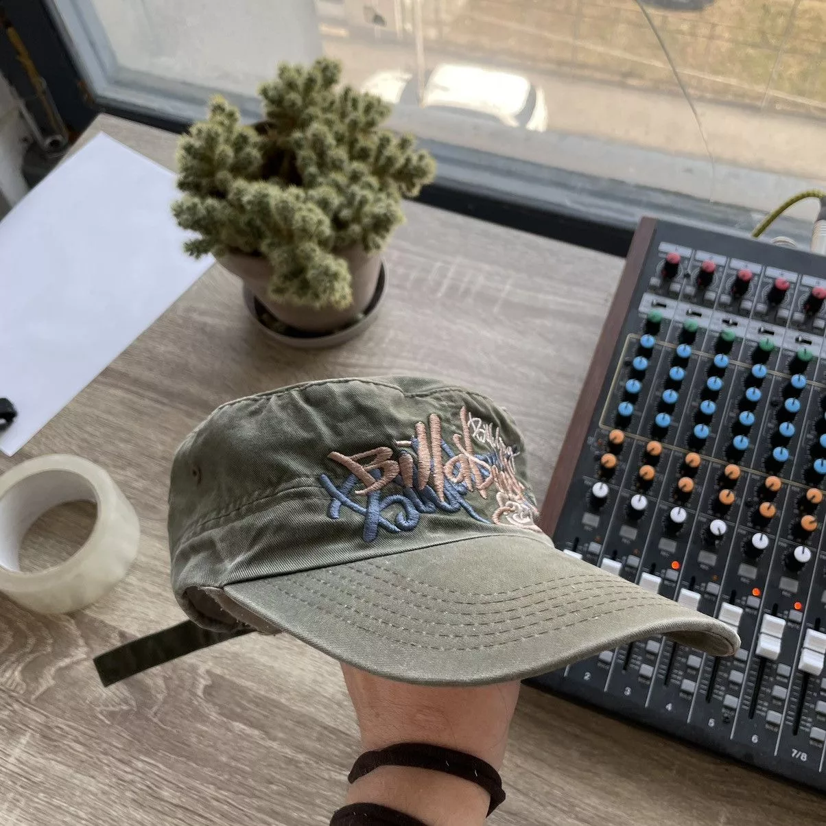 Billabong Hats Billabong × Vintage Rare Vintage Billabong Eminem Style Brown Raw Edges Cap Hat Green Streetwear