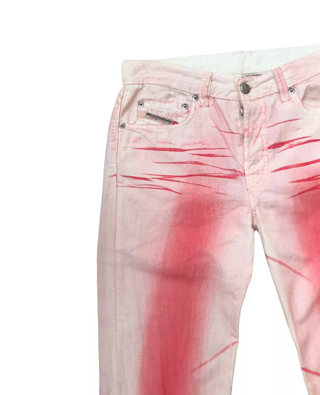 Diesel Casual Pants Diesel FullPrint Art Punk Design Pants Multi