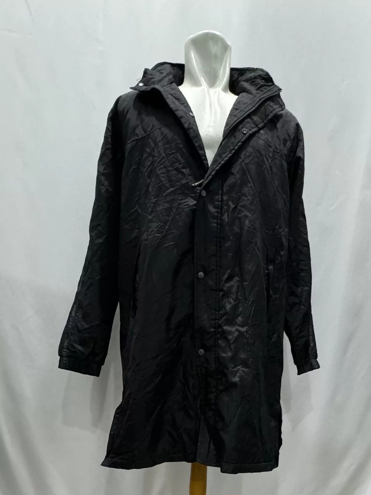 First MFG Co. Light Jackets First MFG Co. FIRST DOWN Long Hoodies Jacket Black Gorpcore