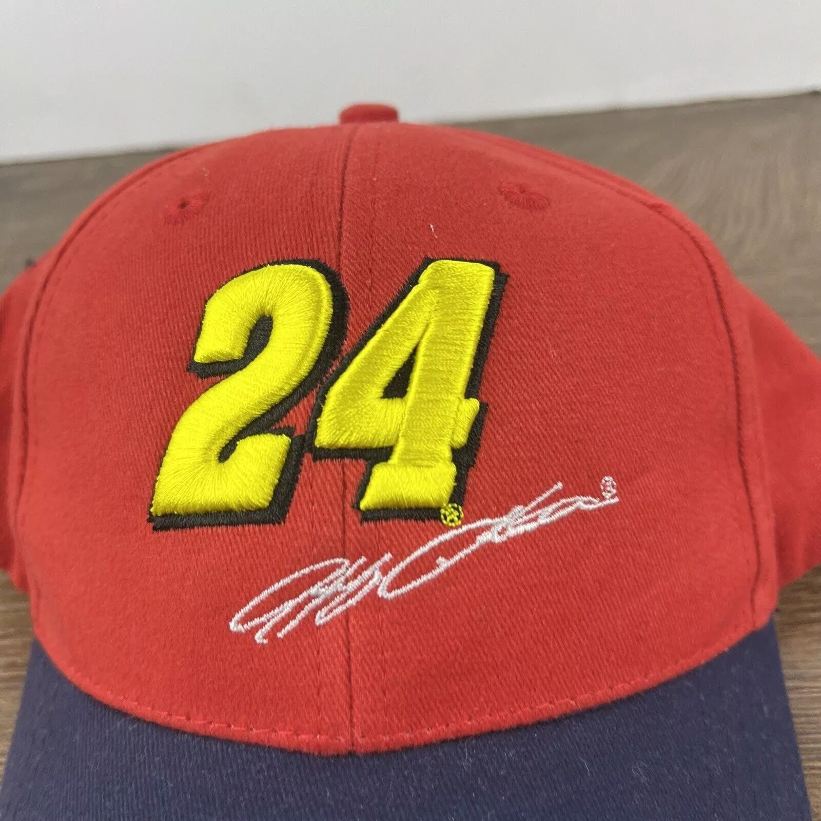 Other Hats Other Jeff Gordon 24 Hat NASCAR Racing Hat Red Hat Adjustable Red