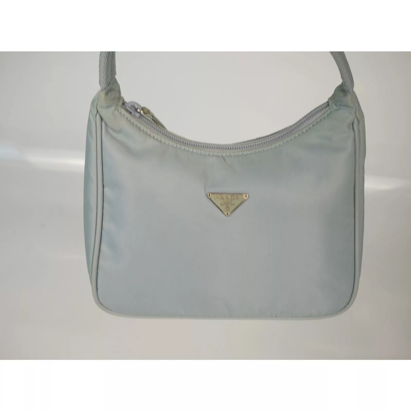 Prada Mini Bags Prada 2000 Nylon Shoulder Bag Gray