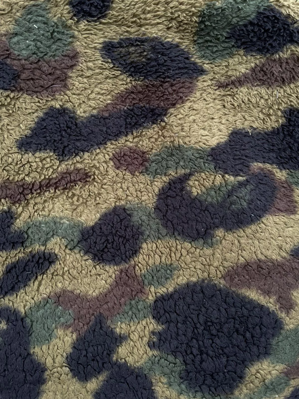 Bape Light Jackets Bape 1st Camo Boa Shark Full Zip Jacket Black