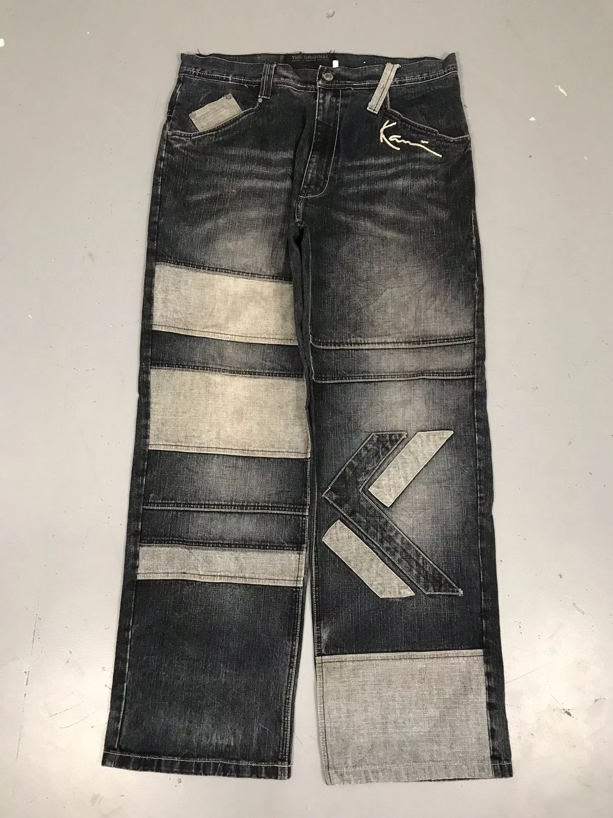 Karl Kani × Vintage Vintage Karl Kani Denim Black Streetwear