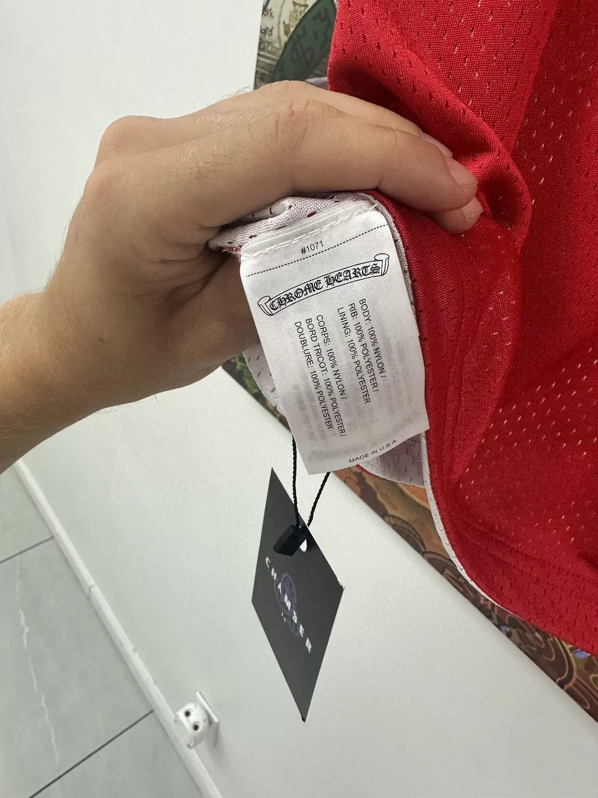 Chrome Hearts Jerseys Chrome Hearts Matty Boy Form Reversible Jersey Red