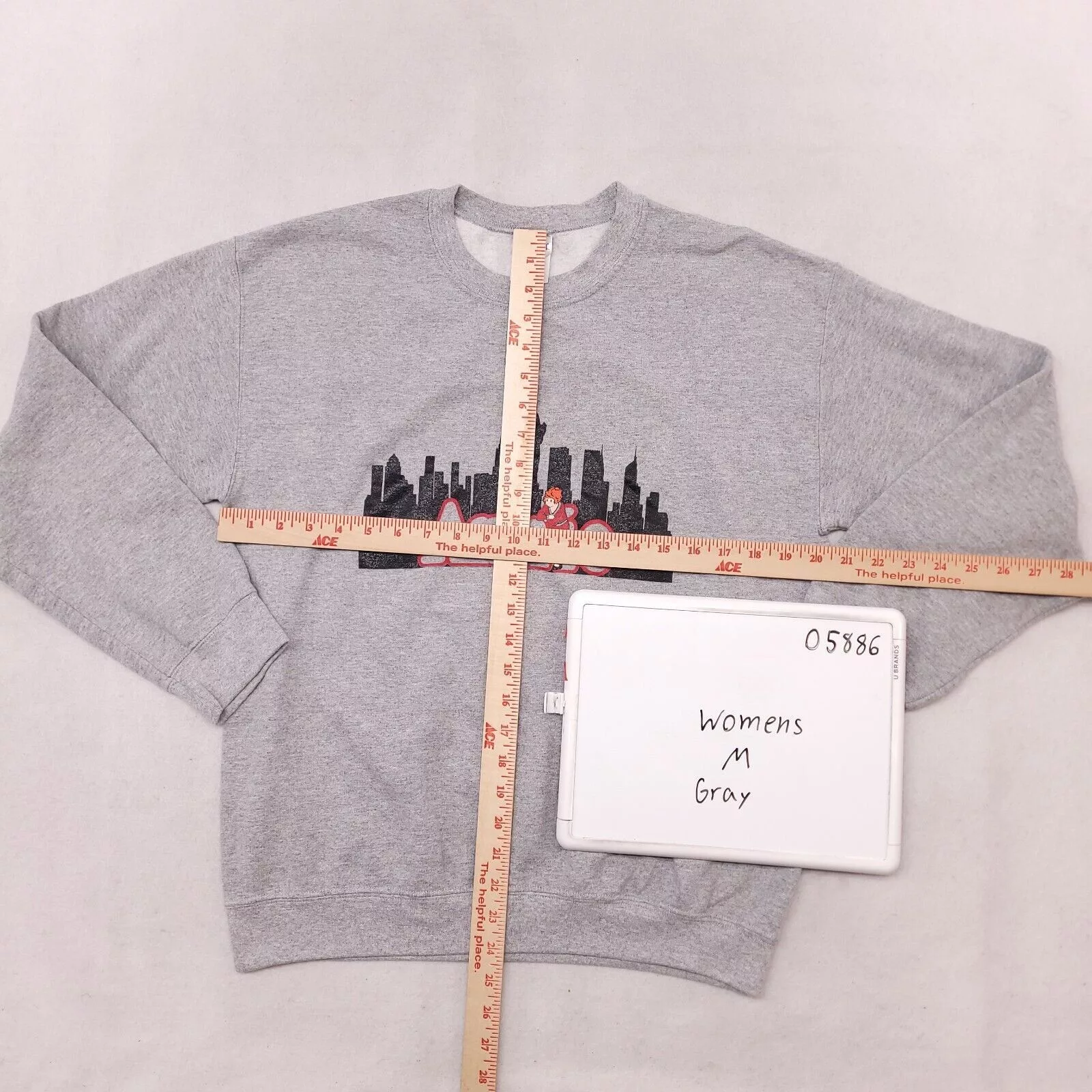 Gildan Sweatshirts Annie Gildan Casual Cotton Pullover Sweatshirt Womens Size M Gray