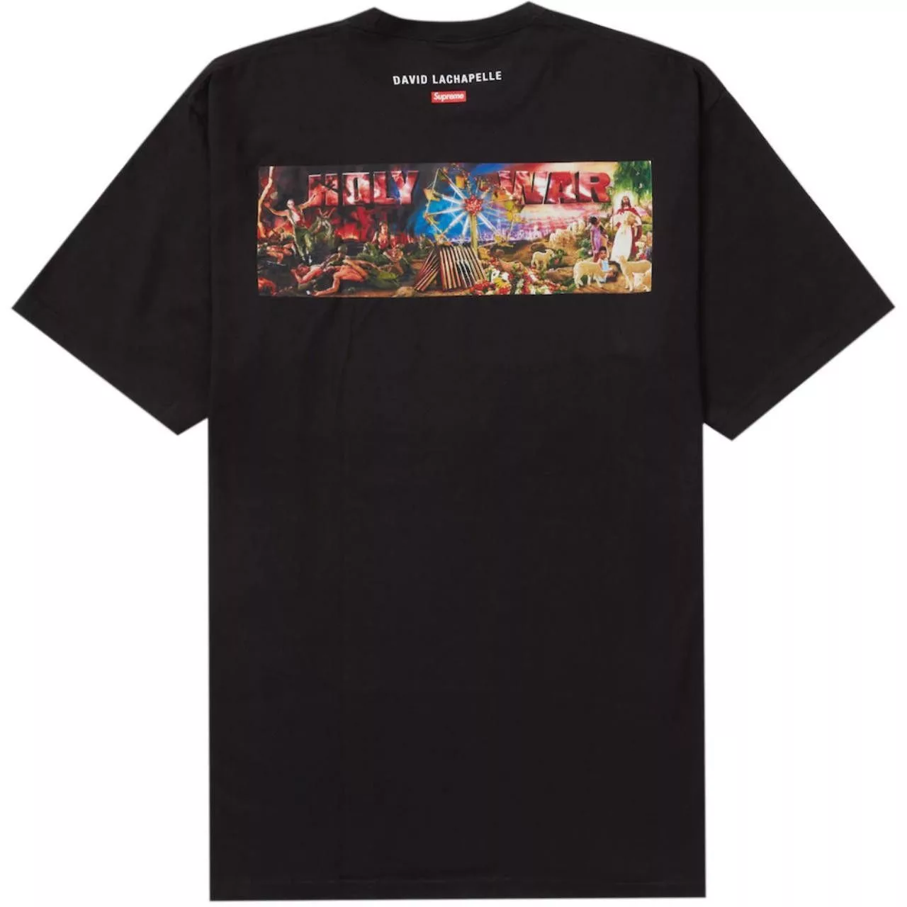 Supreme Short Sleeve T Shirts Supreme Holy War Tee - Black
