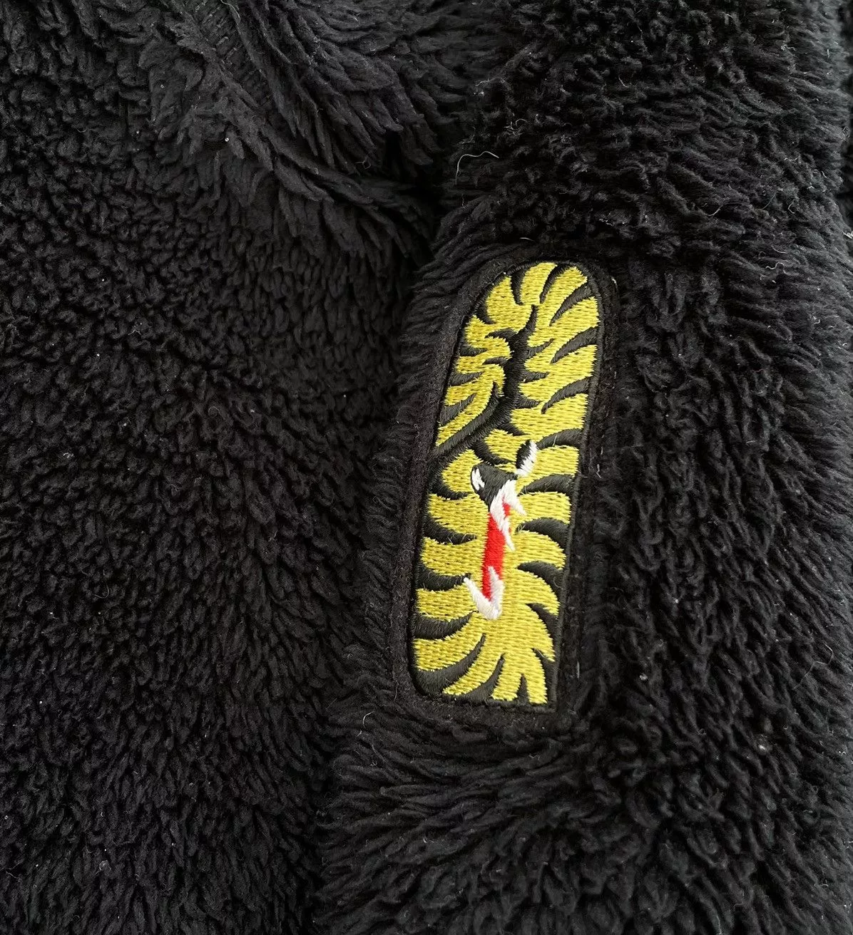 Bape Light Jackets Bape 1st Camo Boa Shark Full Zip Jacket Black