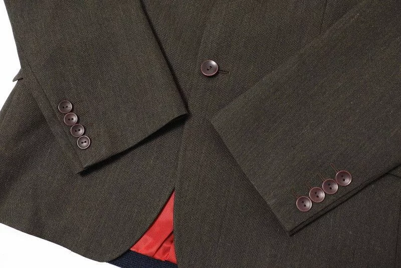 Junya Watanabe Light Jackets Junya Watanabe Jacket Tailored Back Design Wool Khaki Brown