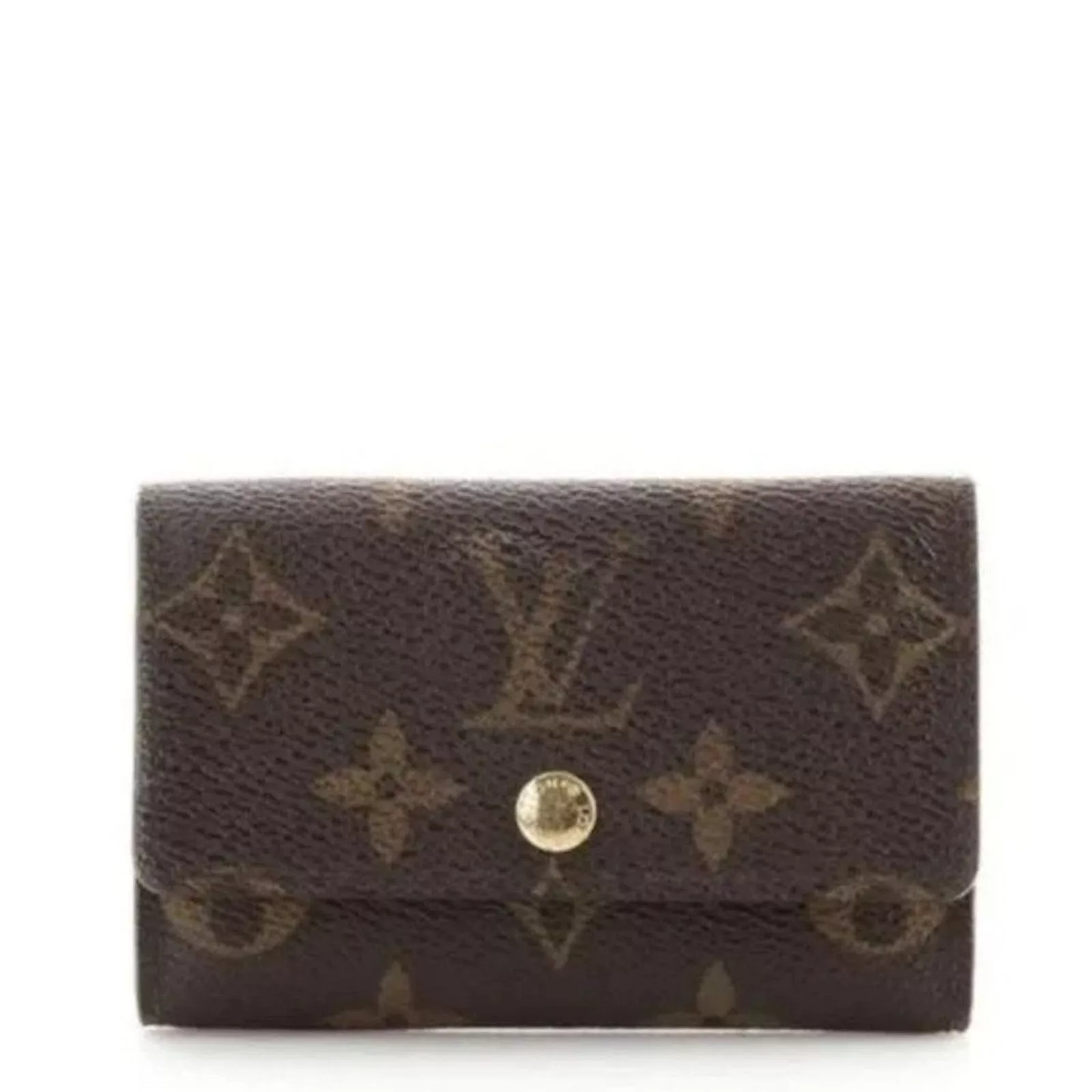 Louis Vuitton Miscellaneous LOUIS VUITTON Vintage Monogram Coated Canvas 6 Key Holder Brown
