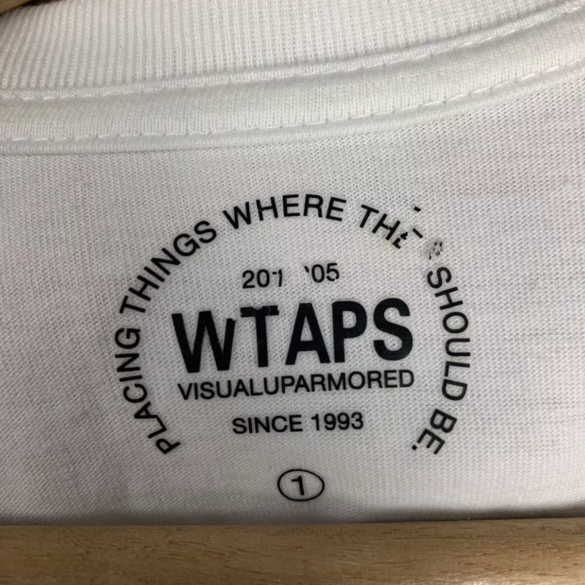 Wtaps Short Sleeve T Shirts wtaps no2 over no1 White