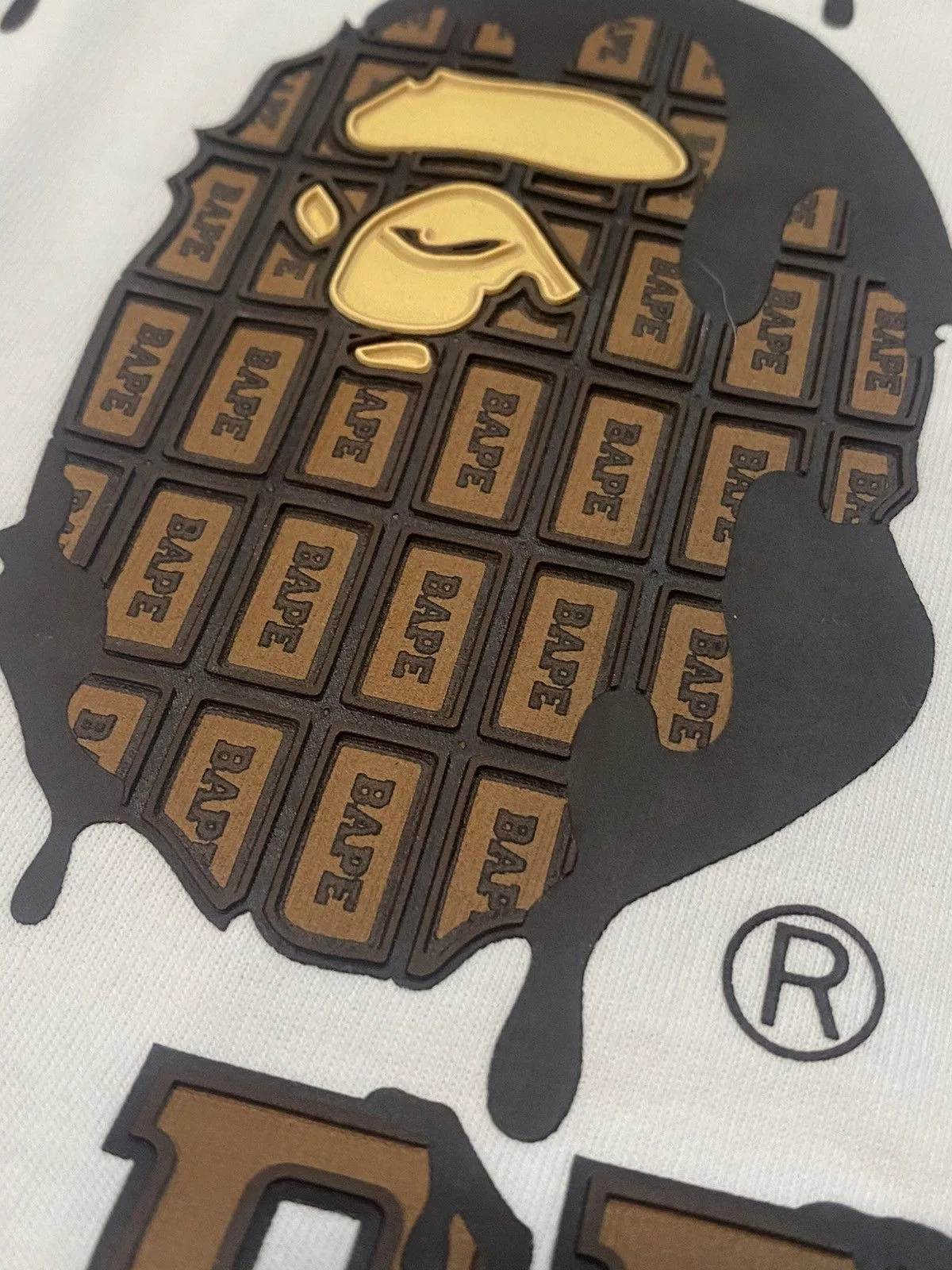 Bape Short Sleeve T Shirts Bape Valentine Chocolate College Tee (2021) White