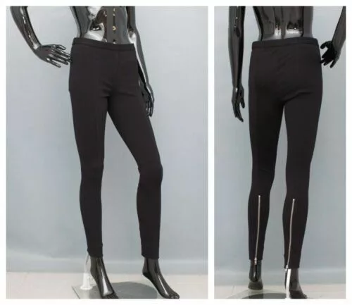 Acne Studios Pants Acne Studios ACNE Skinny Pants LAST Black Zippers Back Trousers