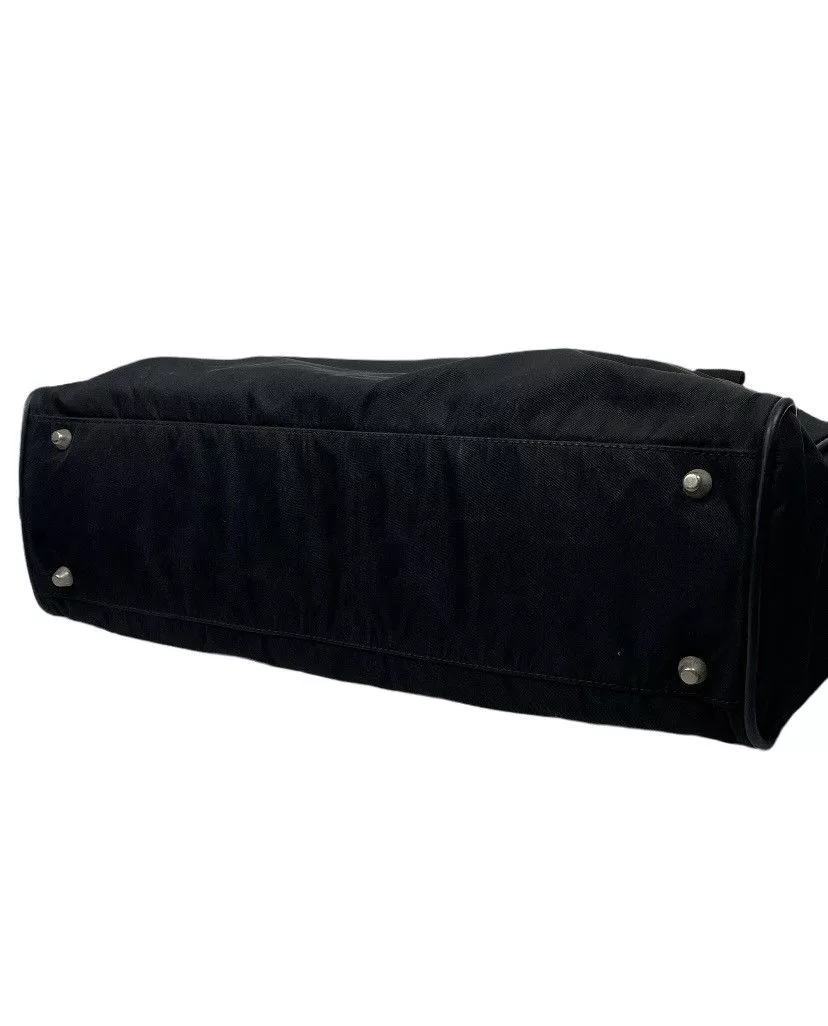 Prada Shoulder Bags Prada Tessuto Nero Nylon Hand Bag Black