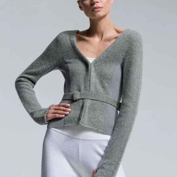 Designer Sweaters Designer NFP Boiled Merino Wool Strap Convertible Cut Out Sweater Cag Multi Streetwear