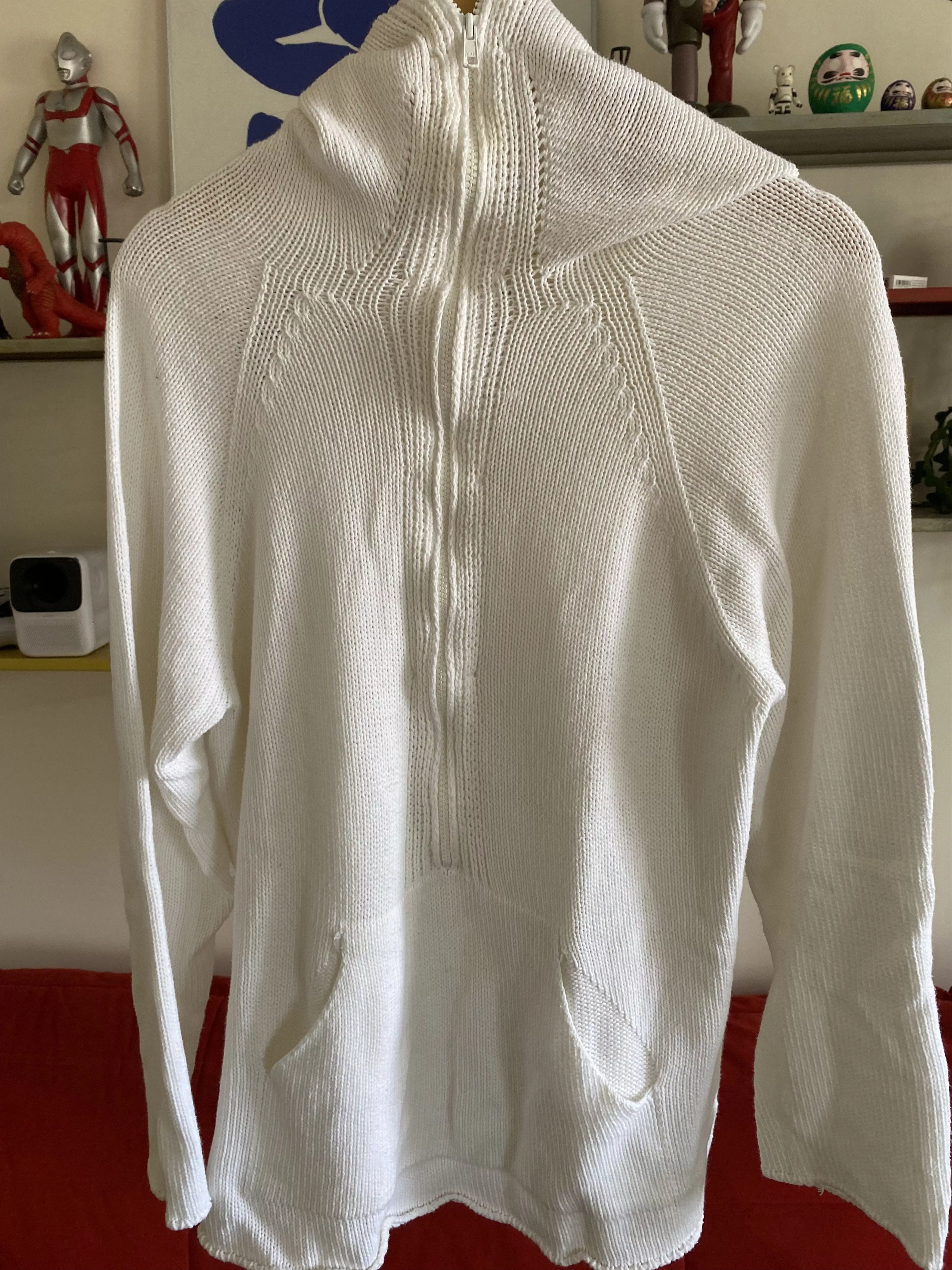 Y's for Men Sweaters Knitwear Y's For Men Full Zip Knit White