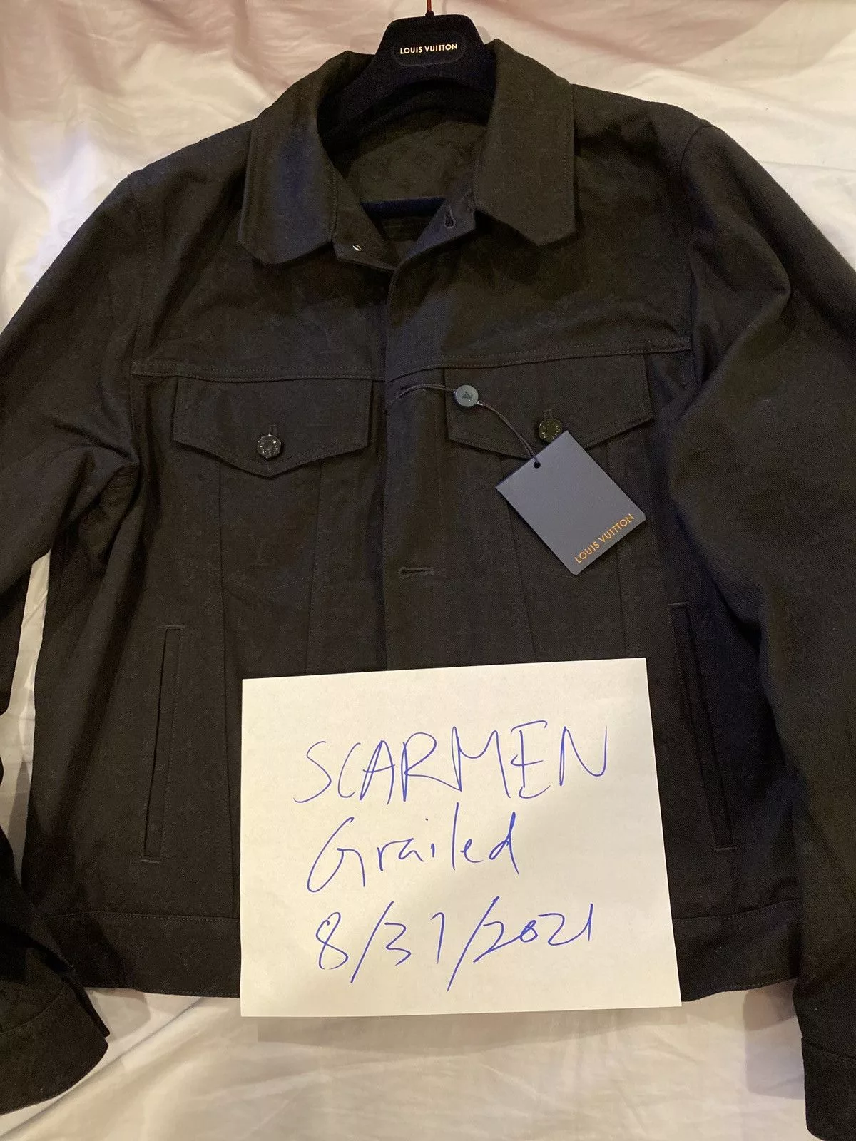 Louis Vuitton Denim Jackets Louis Vuitton denim monogram jacket Black