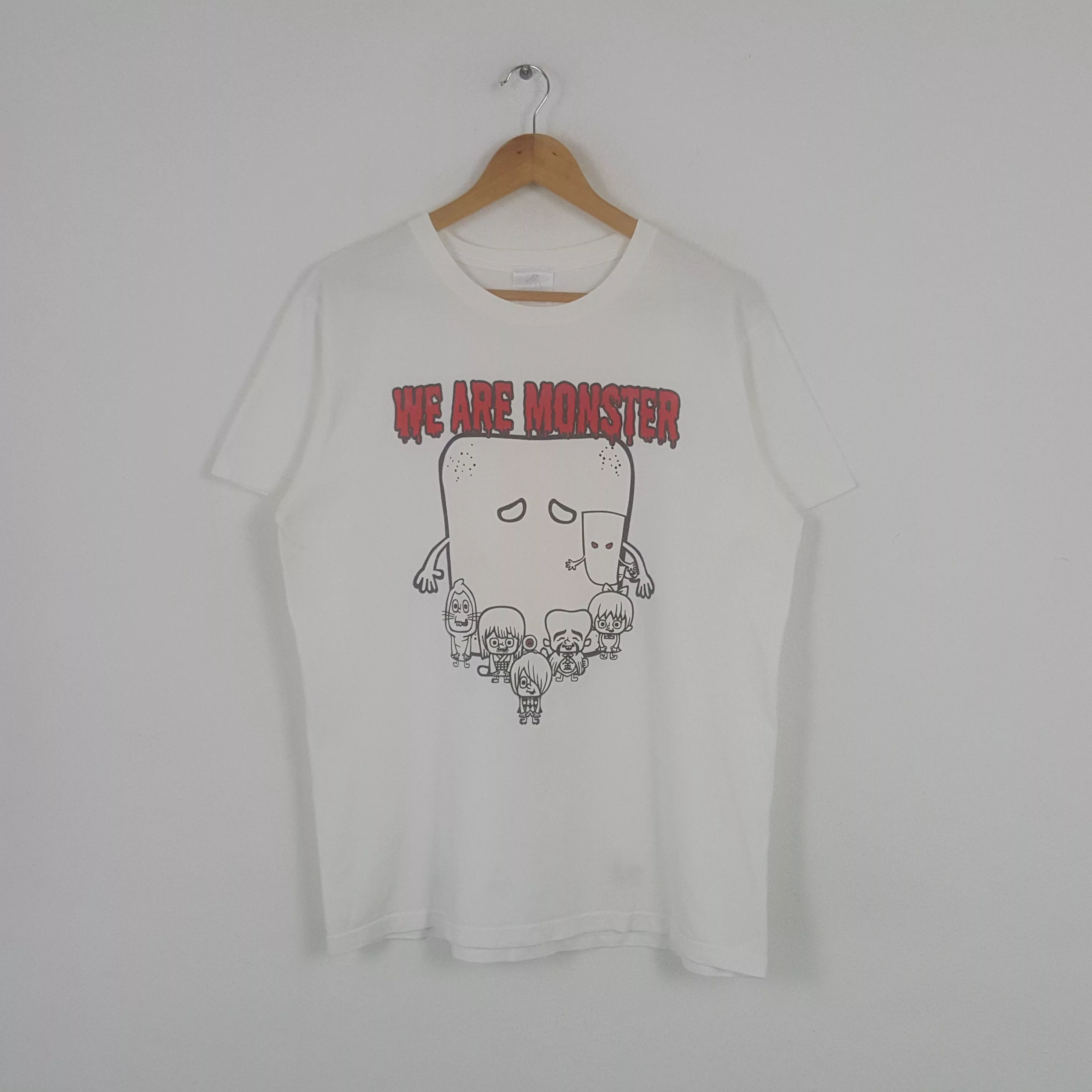Nirvana Short Sleeve T Shirts Nirvana × Vintage Vintage Nirvana American Grunge Band Tour Tshirt White