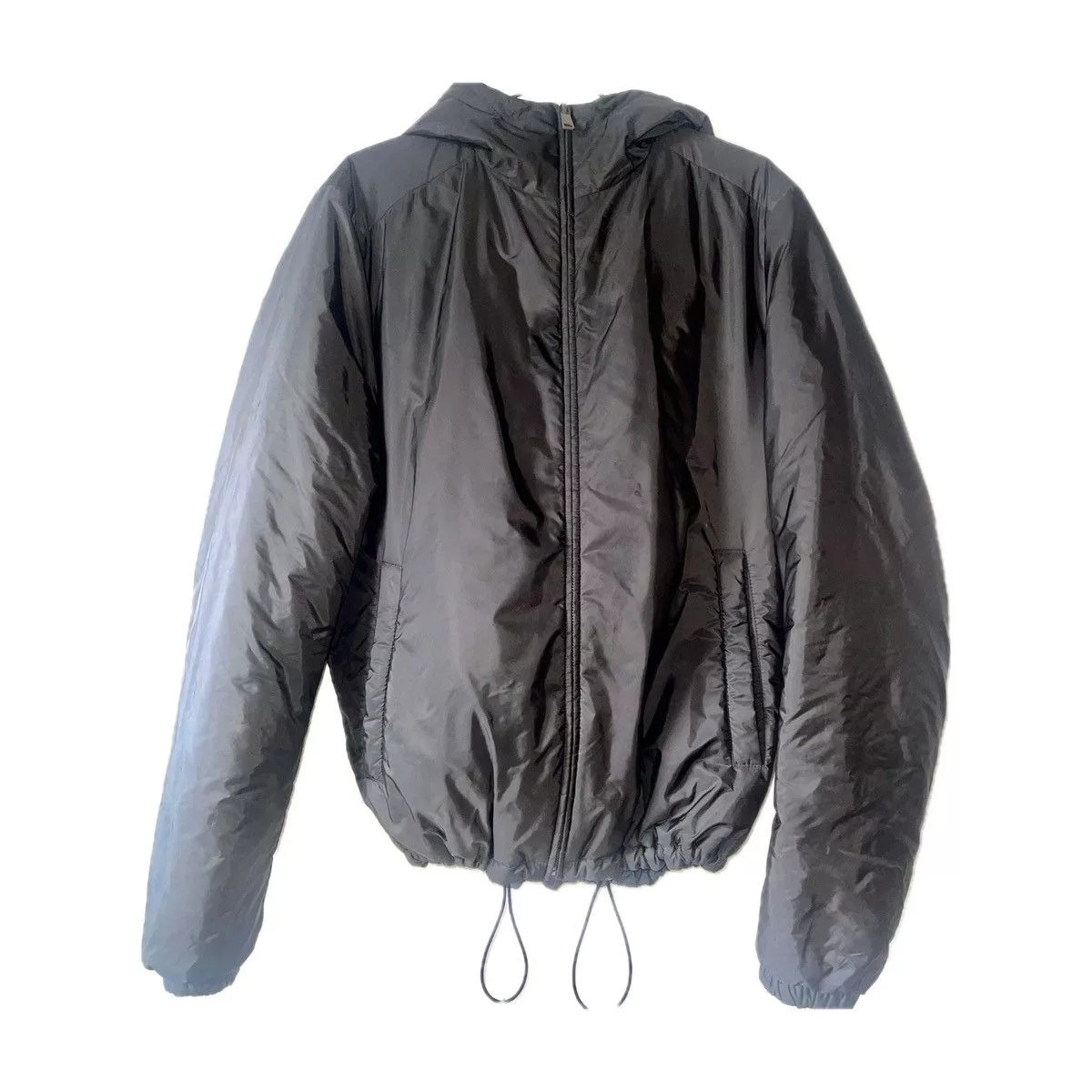 Prada Raincoats PRADA 2021 Reversable Black/Blue Nylon Puffer Jacket