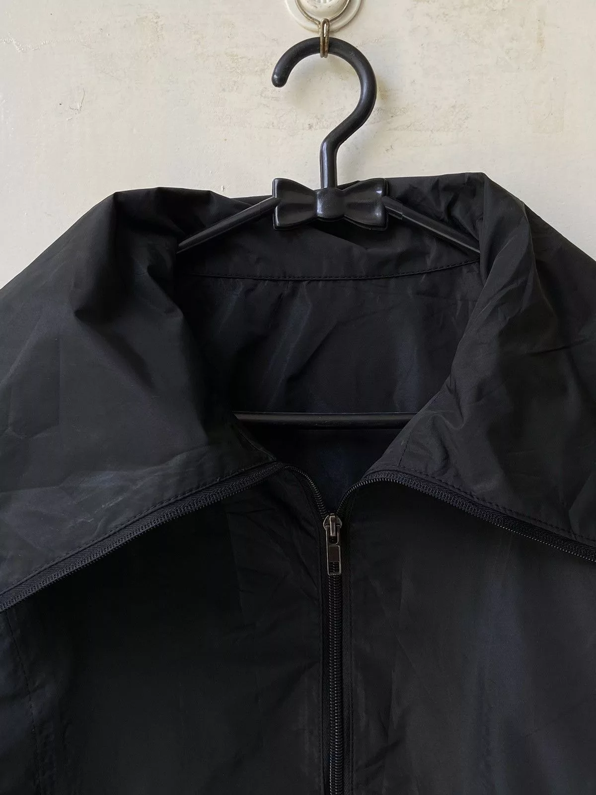 Issey Miyake Light Jackets Issey Miyake SPECCHIO Black Zipper Jacket