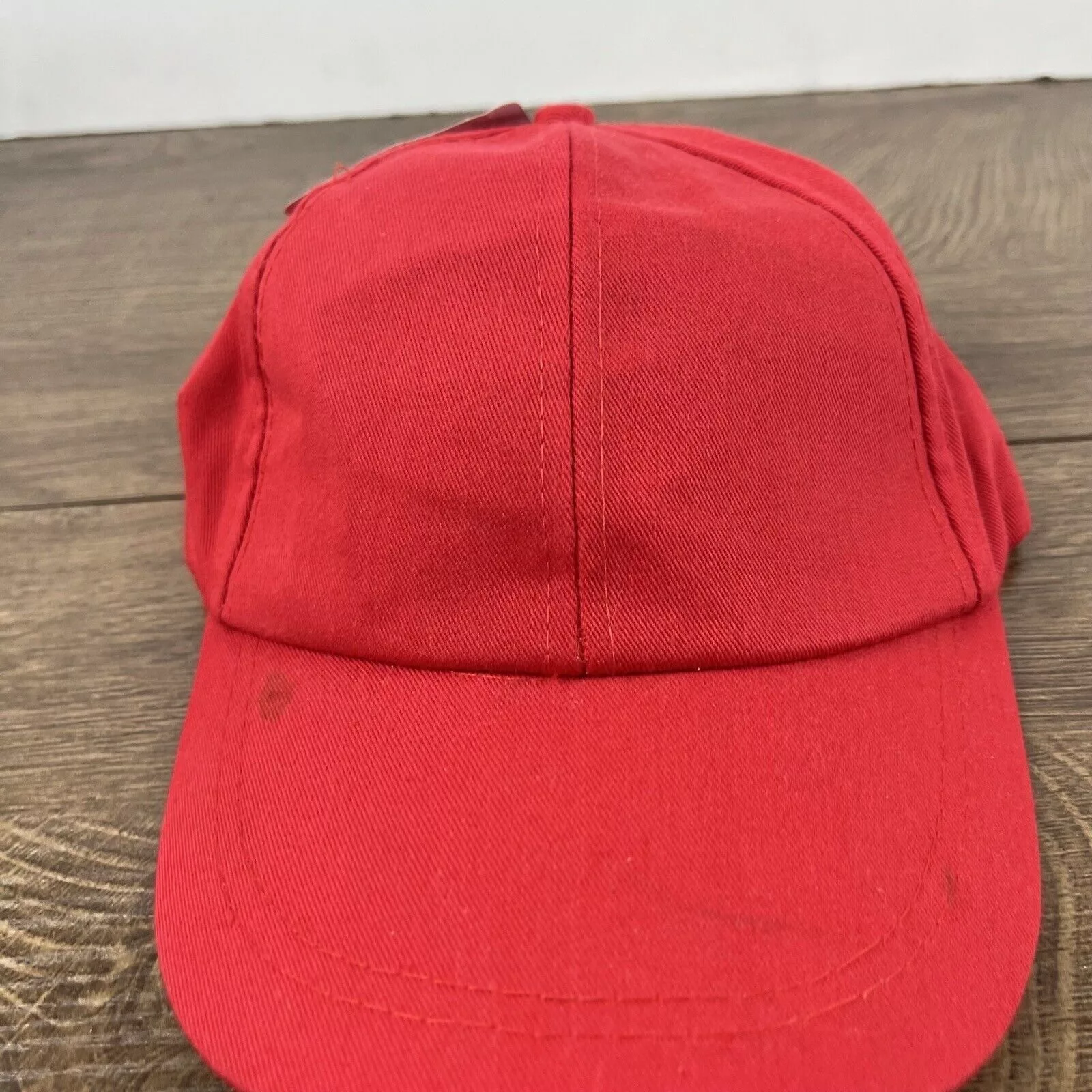 Other Hats Other Plain Red Hat Baseball Hat Red Adjustable Hat Red Adult Size