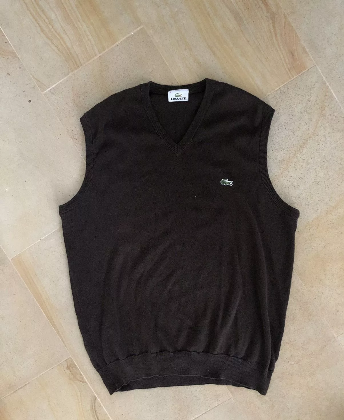 Lacoste Sweaters Knitwear Lacoste × Vintage VINTAGE LACOSTE BROWN VEST Streetwear