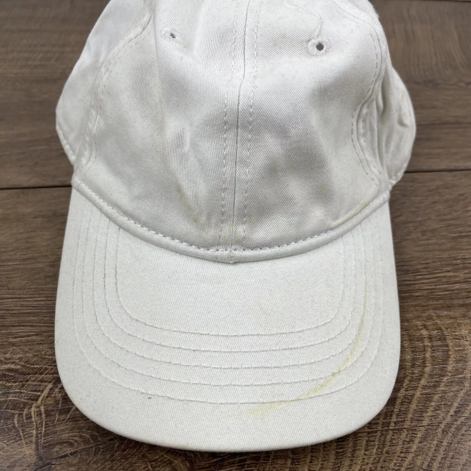 Other Hats Other Plain White Hat White Hat Adjustable Adult Size Hat White Ca