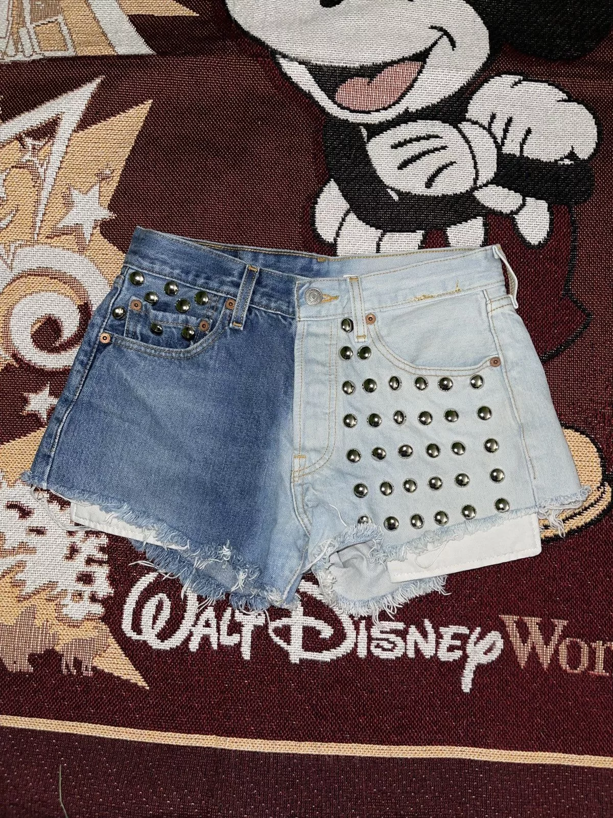 Levi's Shorts Levi's × Vintage Vintage 90s Women’s Levi’s 501 Studded Jean Shorts Blue
