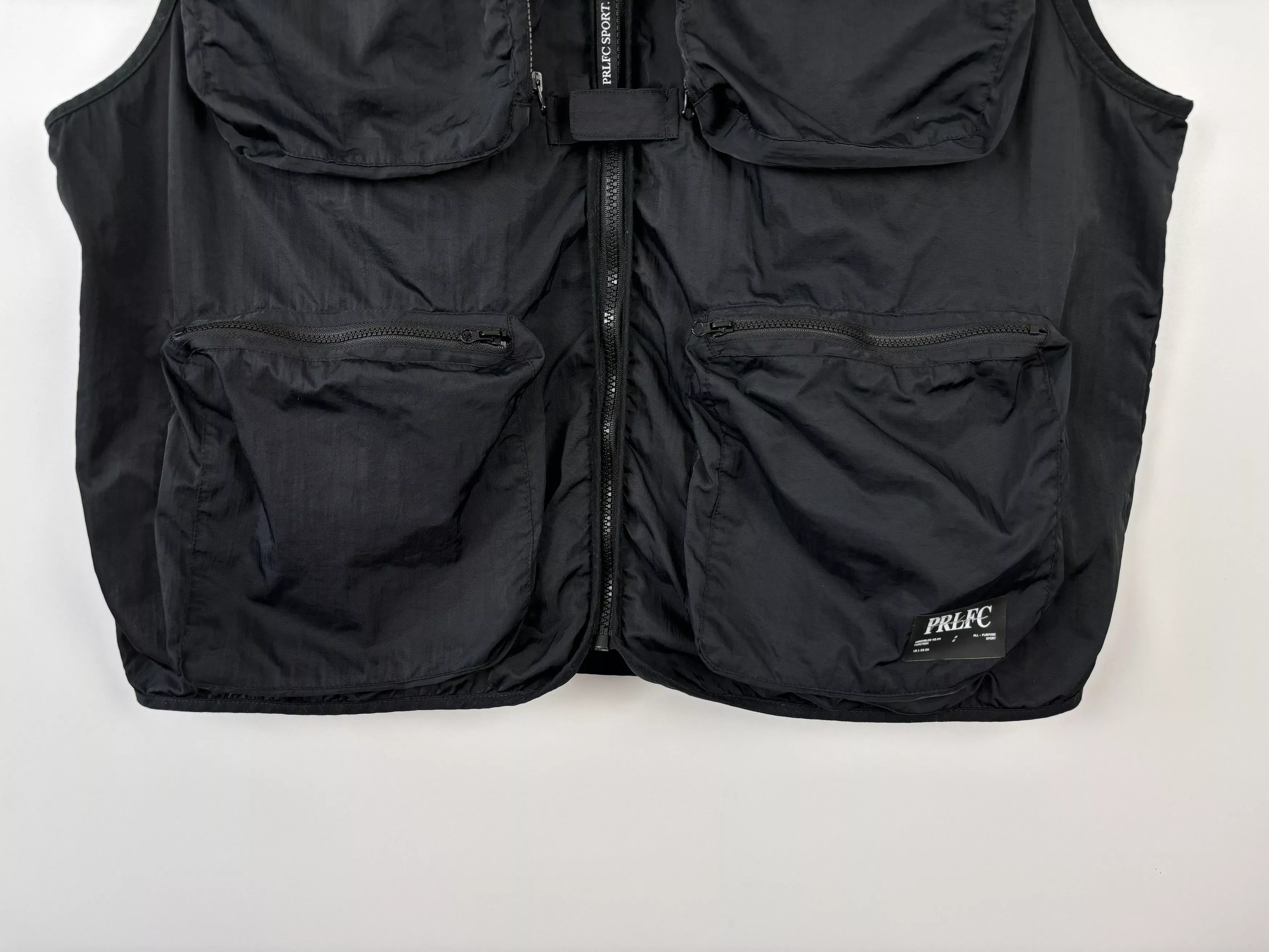 Prolific Vests Prolific × River Island River Island x Prolific Multipocket Utility Vest Jacket XL Black Streetwear