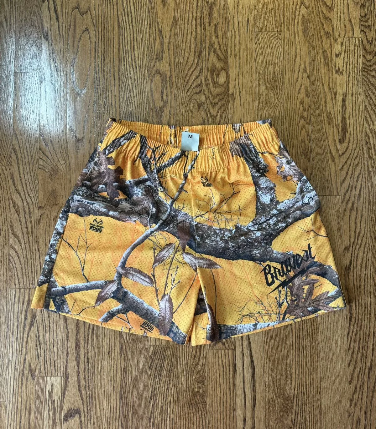 Bravest Studios Shorts Bravest Studios Yellow Gold Real Tree Camo Mesh Shorts- M