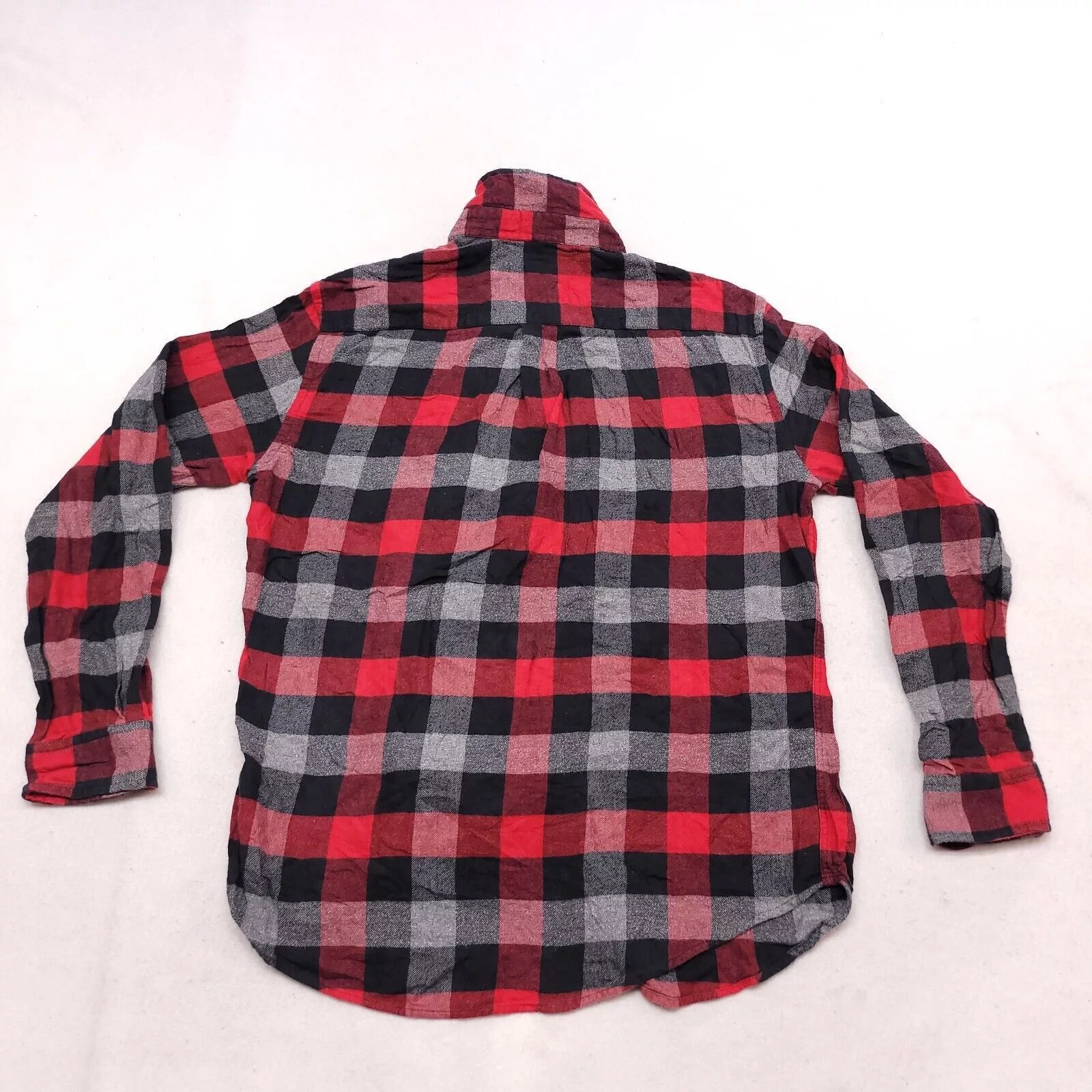 Croft & Barrow Shirts Button Ups Croft & Barrow Gingham Flannel Shirt Mens Size Medium M Red