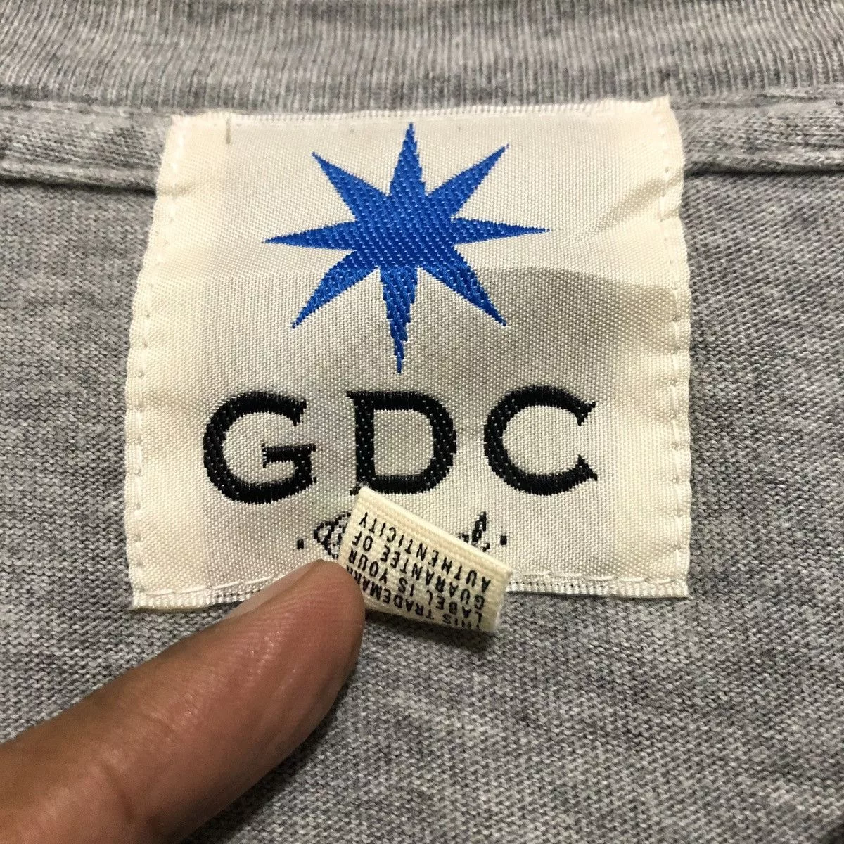 Japanese Brand Short Sleeve T Shirts Japanese Brand GDC Brussels Griffon T-Shirt Gray