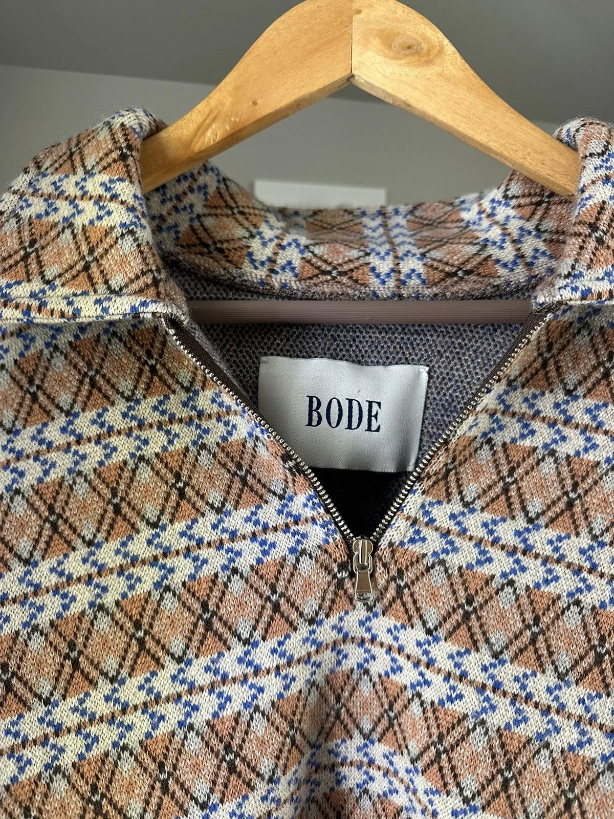 Bode Sweaters Knitwear Bode Merino Wool Stripe Sweater Brown