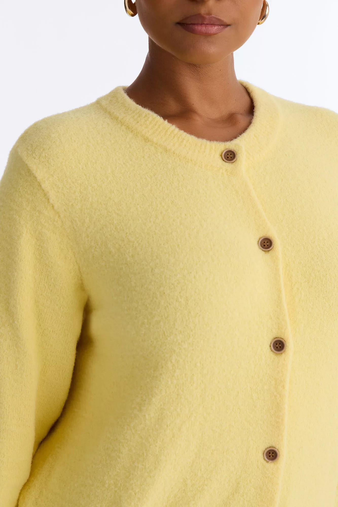 Cozy Feels Cardigan - Butter Yellow