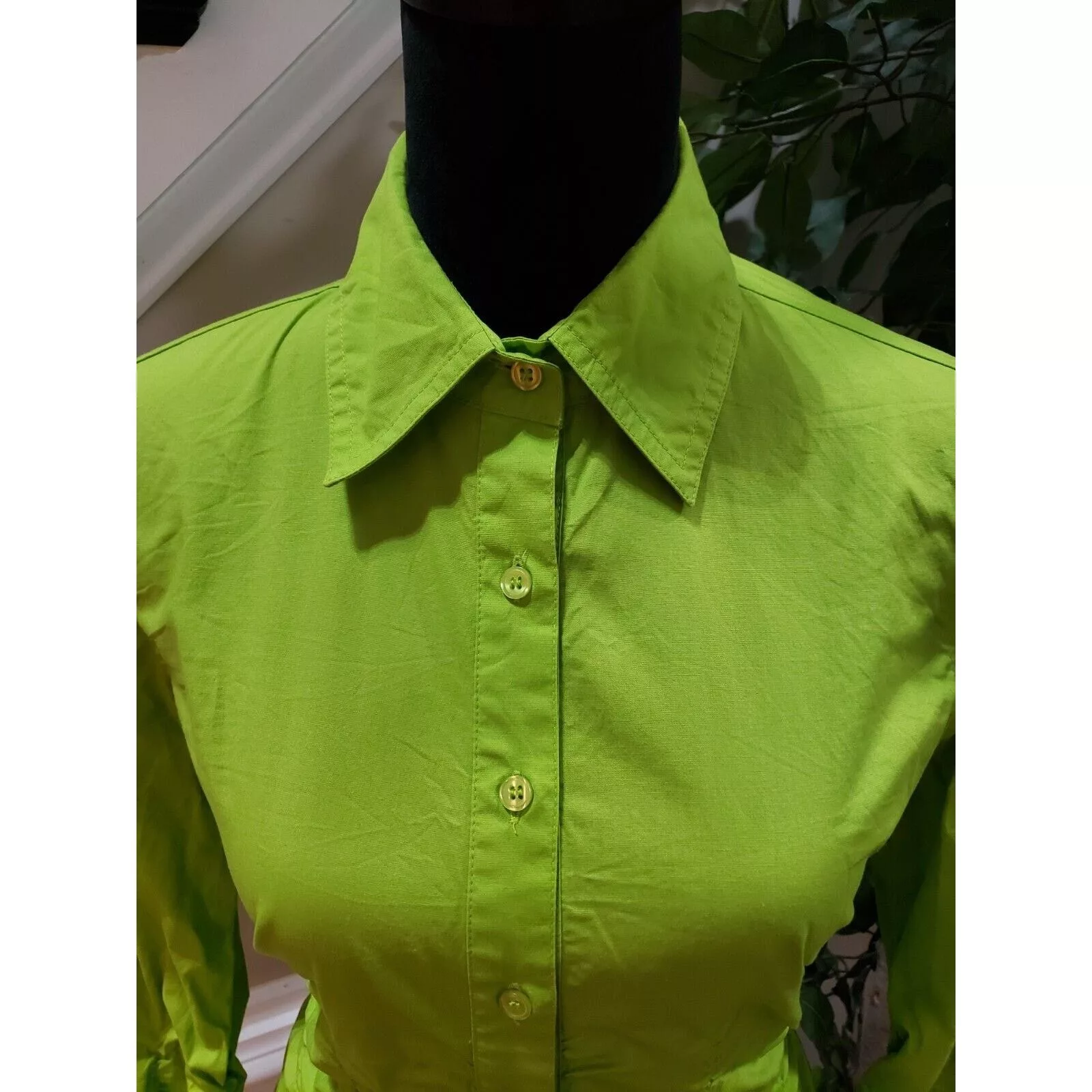 Other Button Ups Other Metro Style Cotton Collared Long Sleeve Button Down Shirt 8 Green