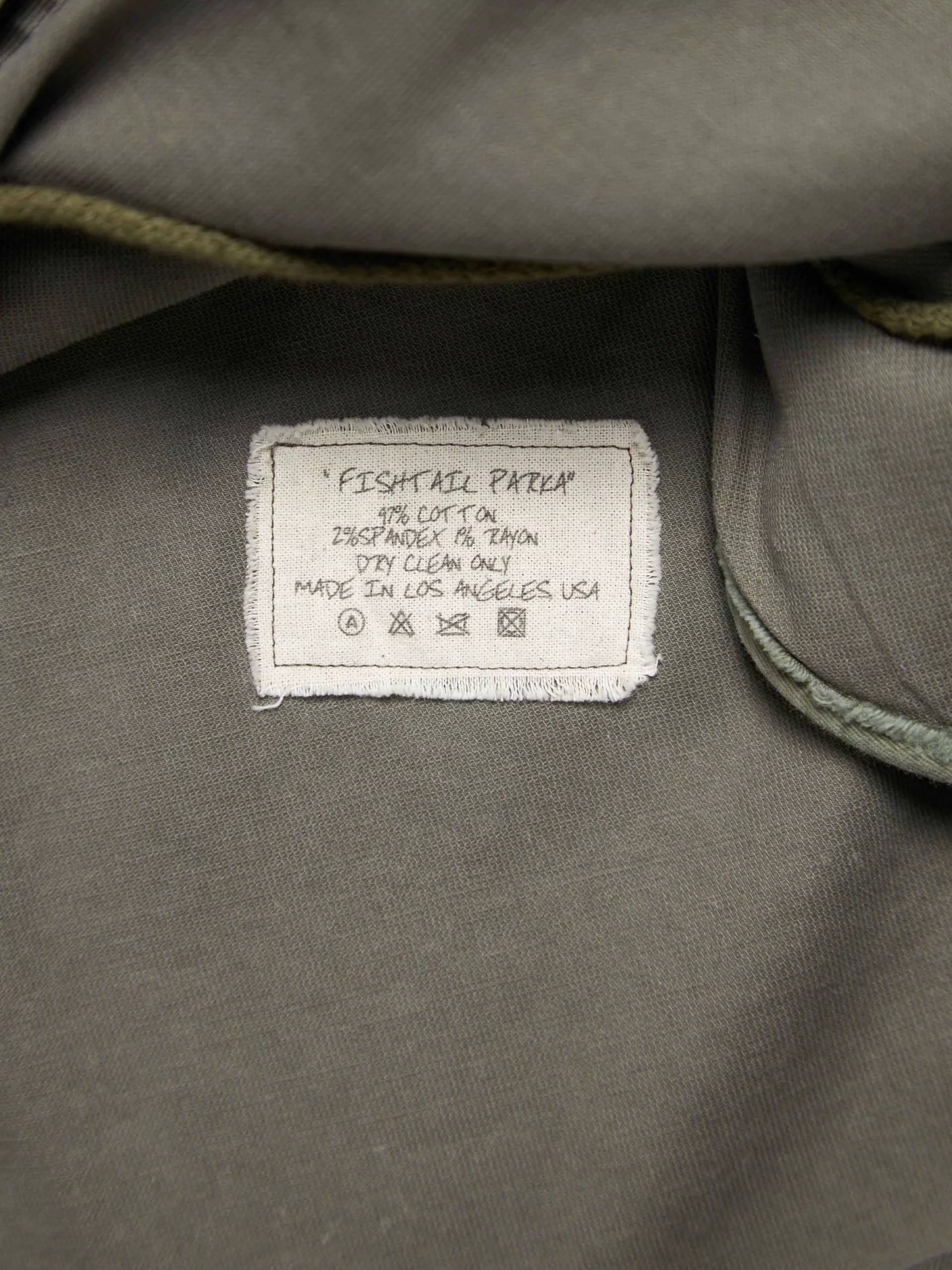Greg Lauren Parkas Greg Lauren Khaki Fishtail Parka Brown