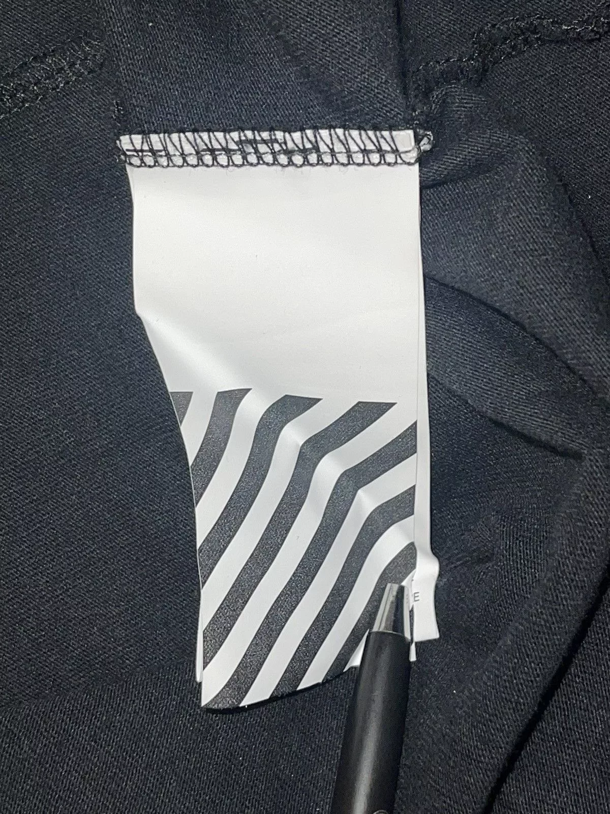 Designer Short Sleeve T Shirts Designer × Off-White × Virgil Abloh Virgil Abloh Off-White Ssense Diagonal Spray Tee Sz M Black