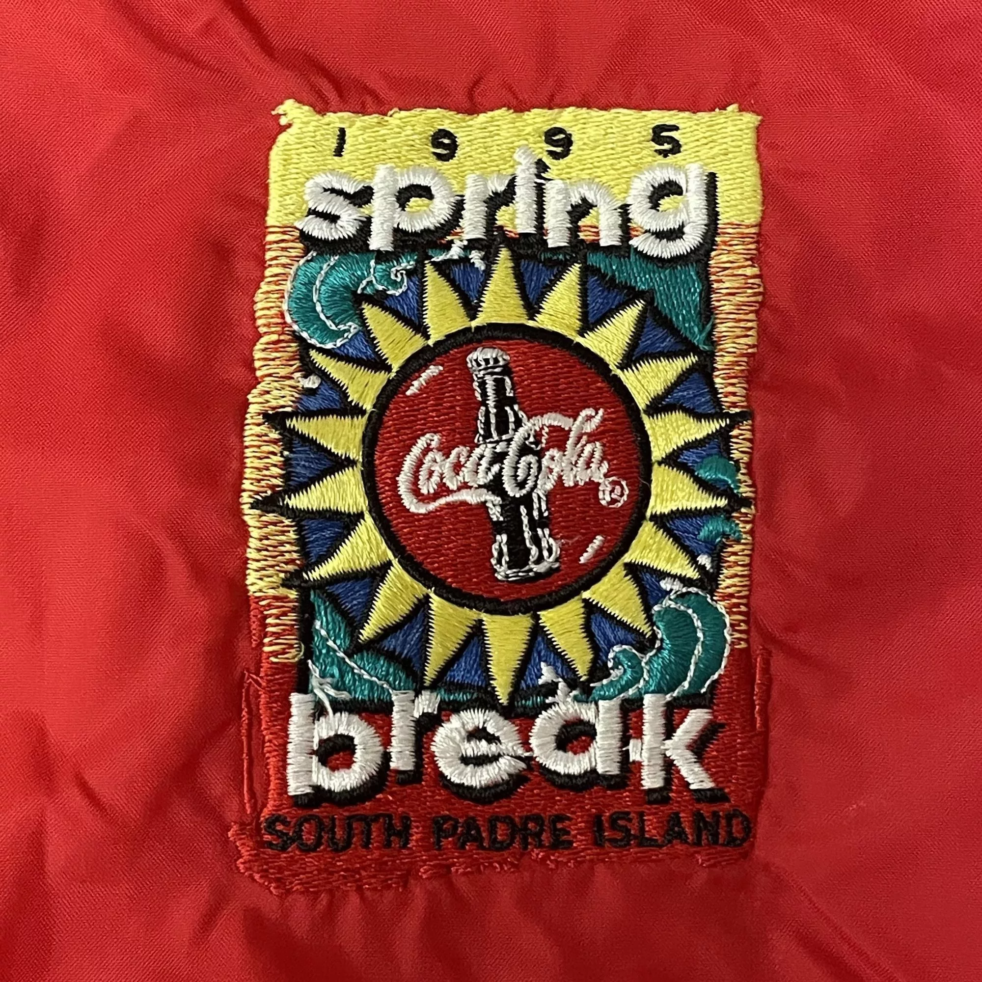Other Light Jackets Other Vtg Charles River SPRING BREAK South Padre Coca Cola Jacket Red