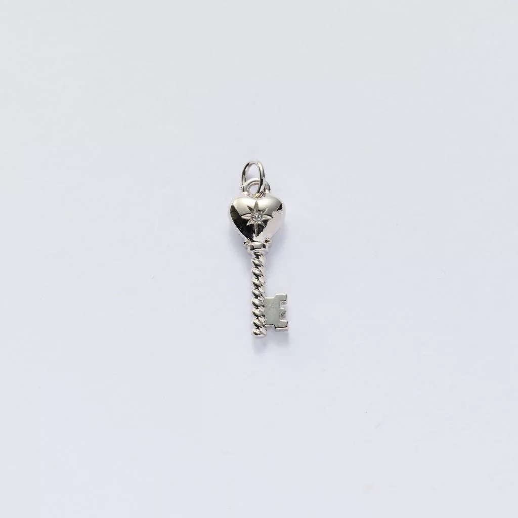 The Heart Key Charm