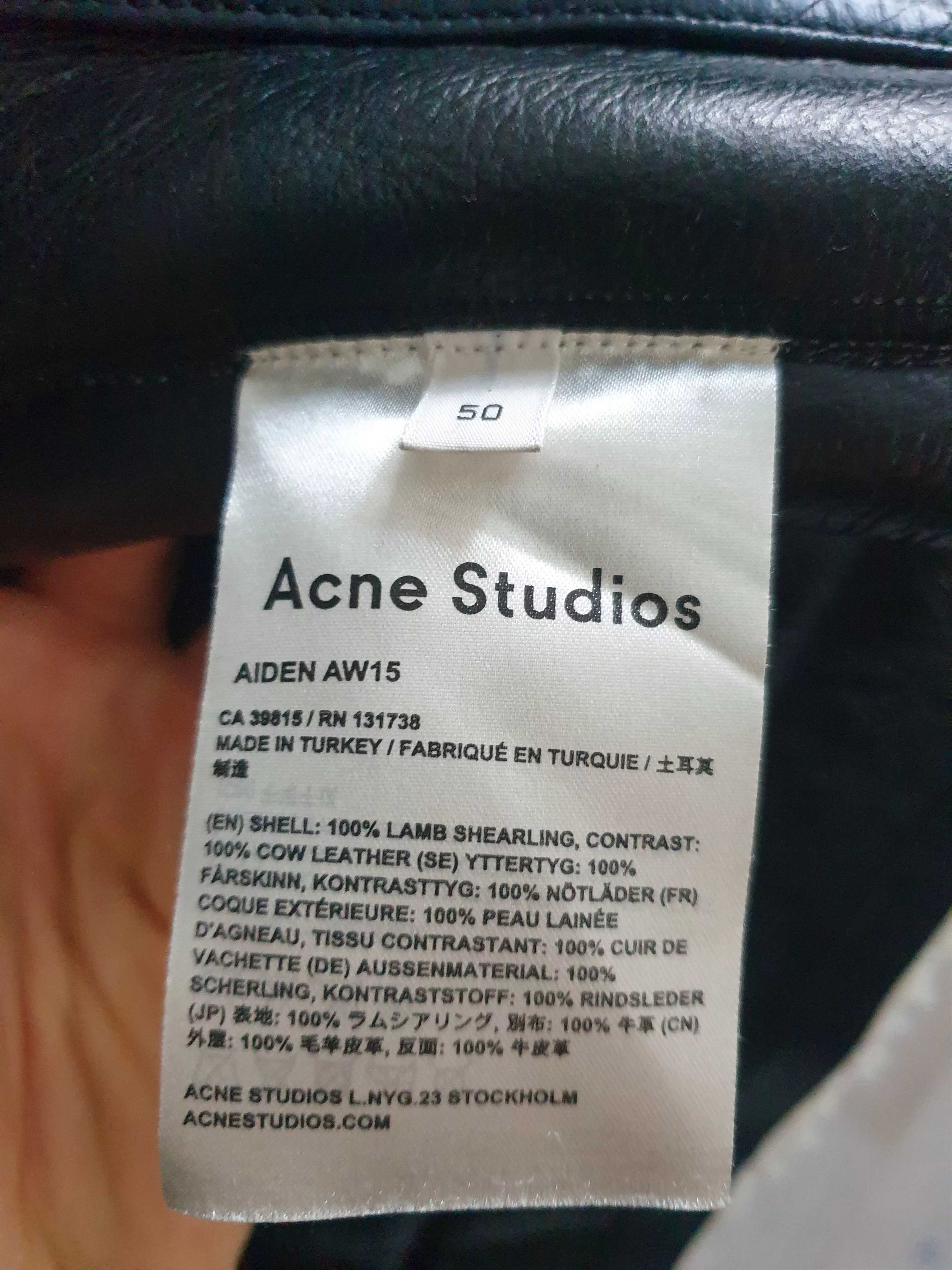 Acne Studios Heavy Coats Acne Studios Shearling AIden Size 50 Gray